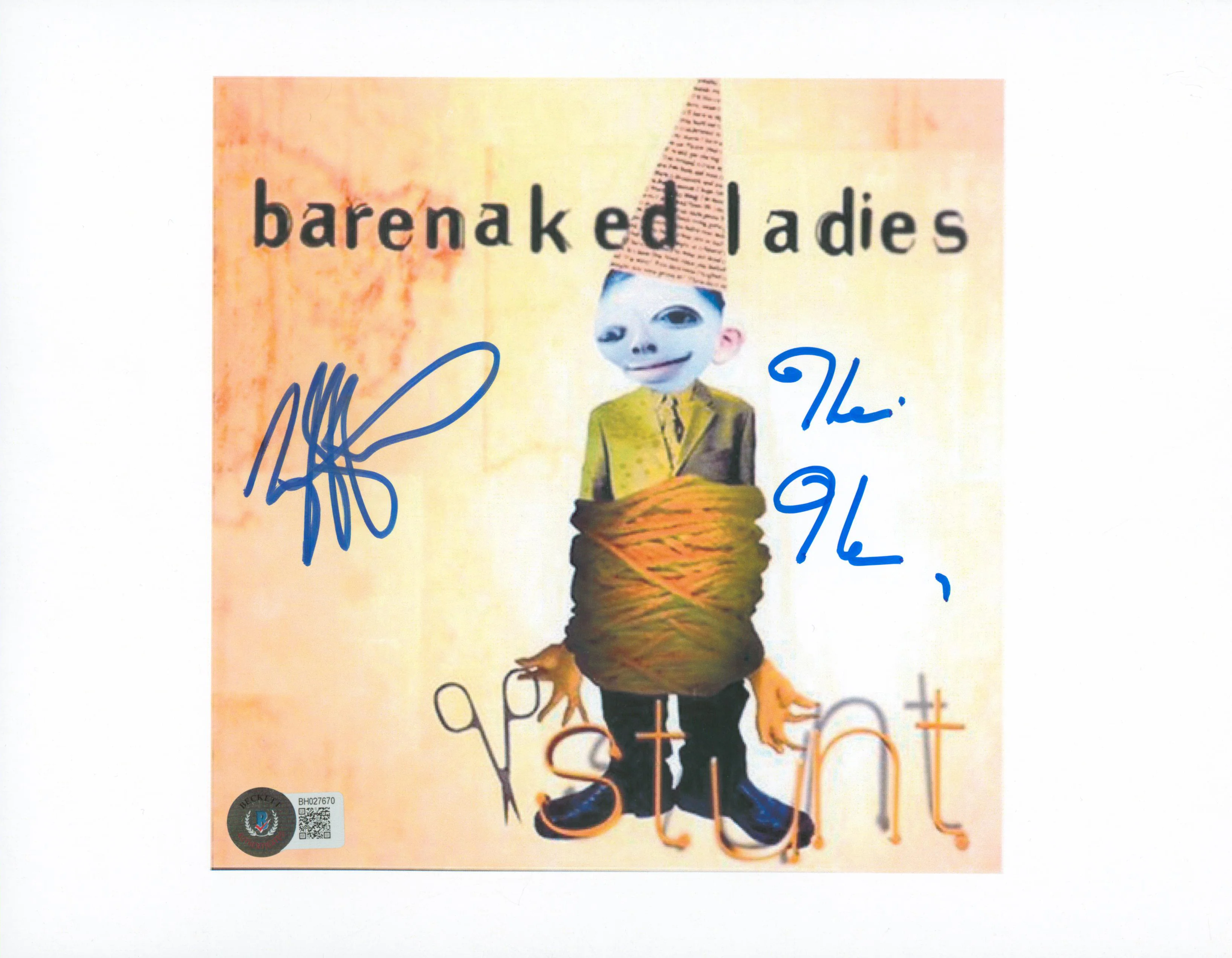 Tyler Stewart Barenaked Ladies Authentic Signed 8.5x11 Photo BAS #BH027670 - Image 2