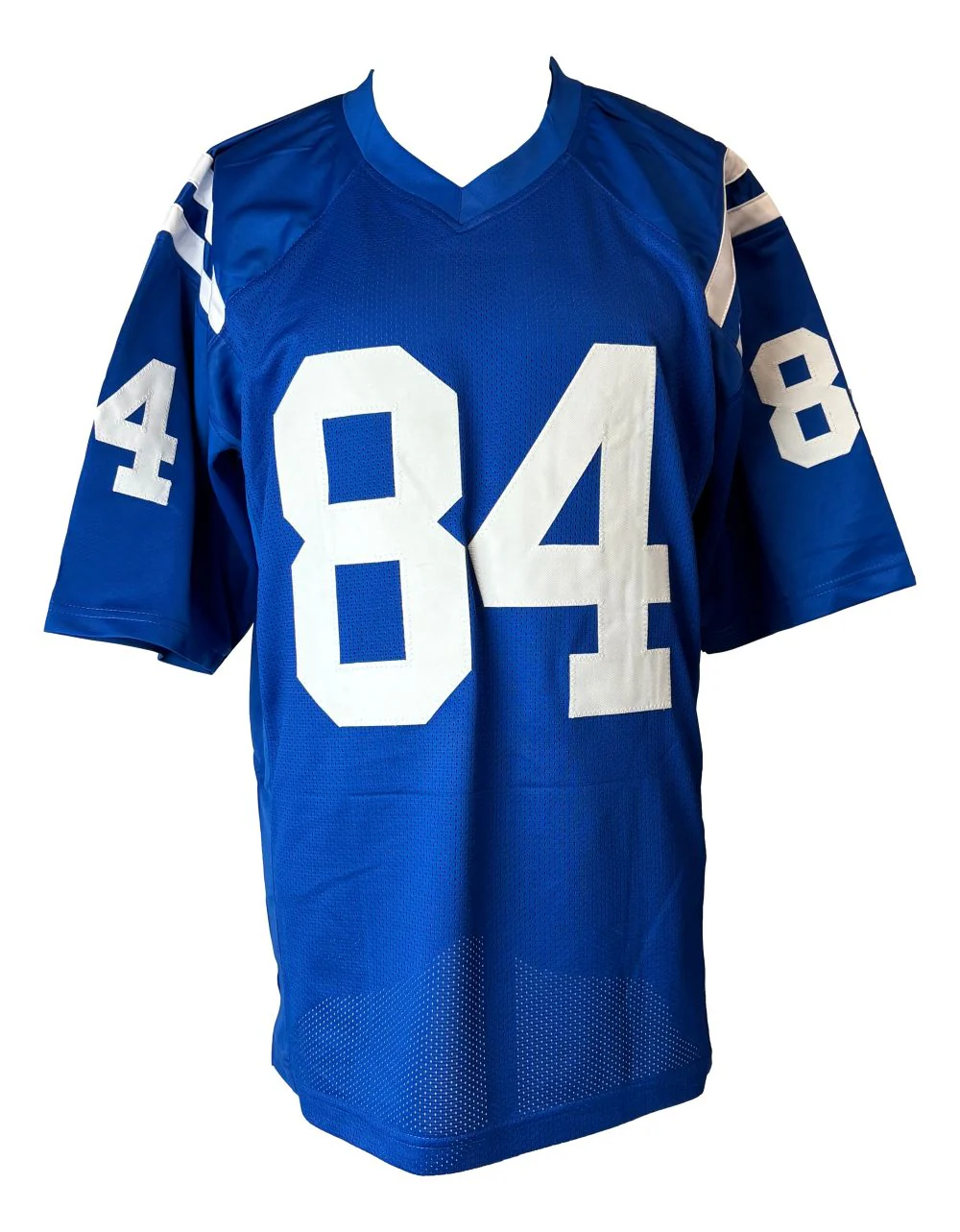 Tyler Warren Indianapolis Signed Autographed Blue Football Jersey JSA - Image 3