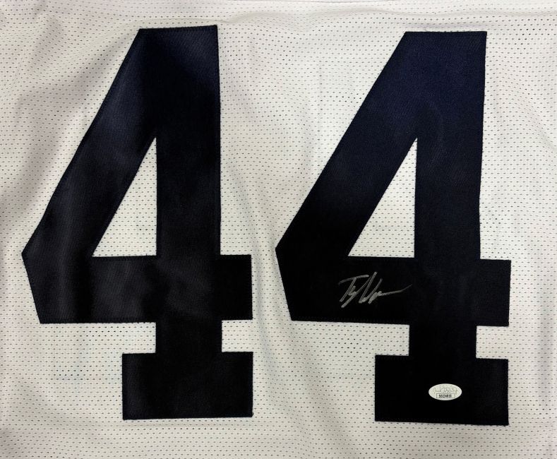 Tyler Warren Penn State Signed White Football Jersey JSA SD - Image 2