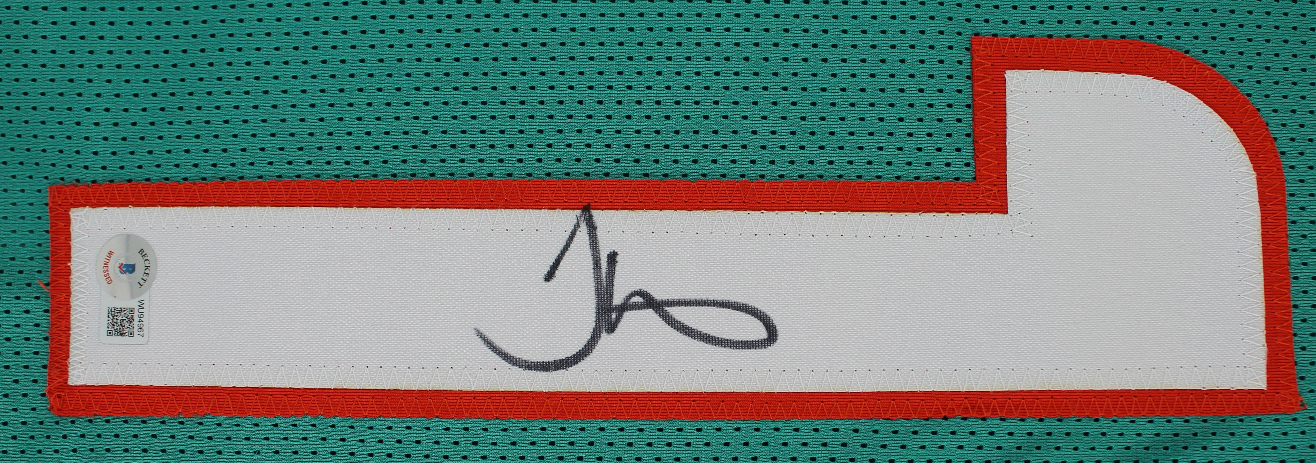 Tyreek Hill Authentic Signed Teal Pro Style Jersey Autographed BAS Witnessed - Image 3