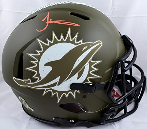 Tyreek Hill Signed Dolphins F/S Salute to Service Speed Auth Helmet-Beckett W - Image 8
