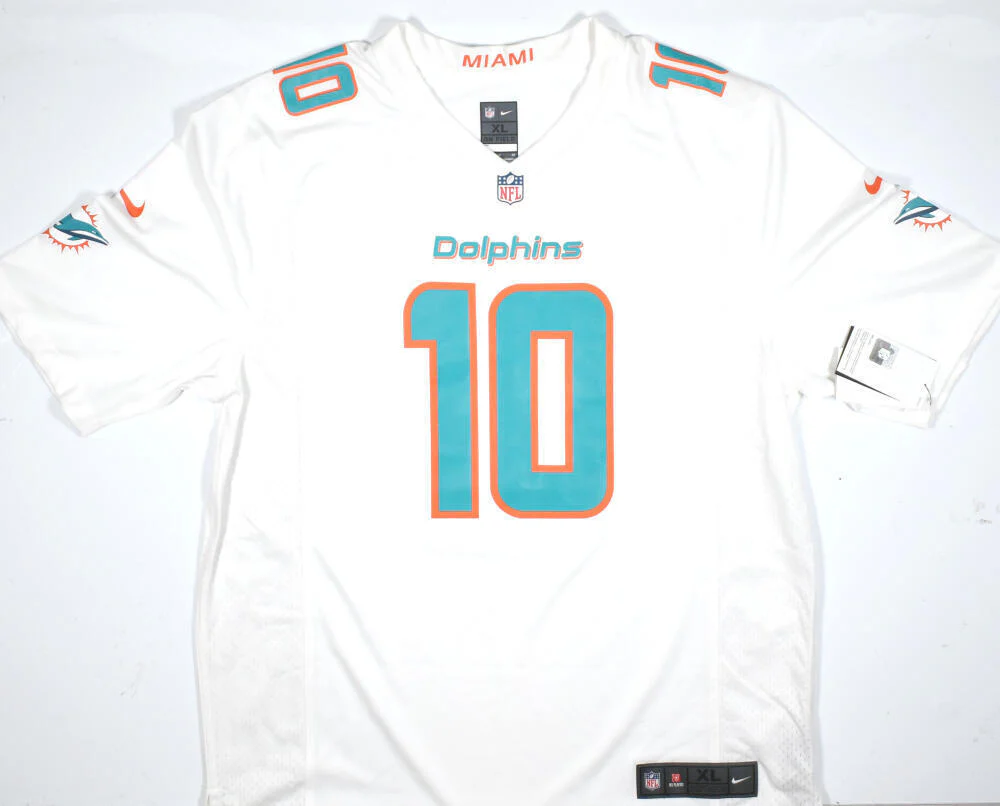 Tyreek Hill Autographed Miami Dolphins Nike White Game Jersey-Beckett W Hologram - Image 3