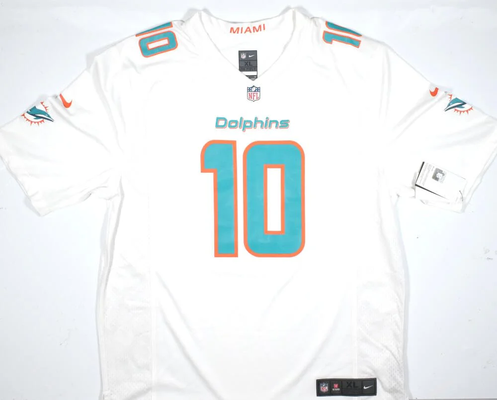 Tyreek Hill Autographed Miami Dolphins Nike White Game Jersey-Beckett W Hologram - Image 7