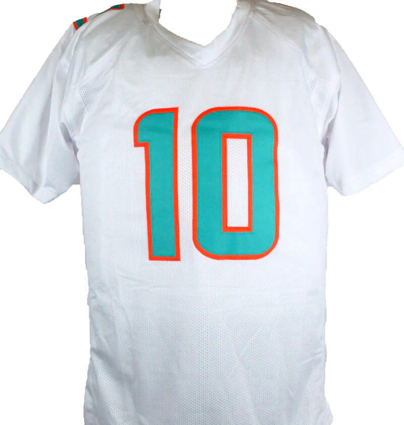 Tyreek Hill Autographed White Pro Style Jersey-Beckett W Hologram *Black - Image 3
