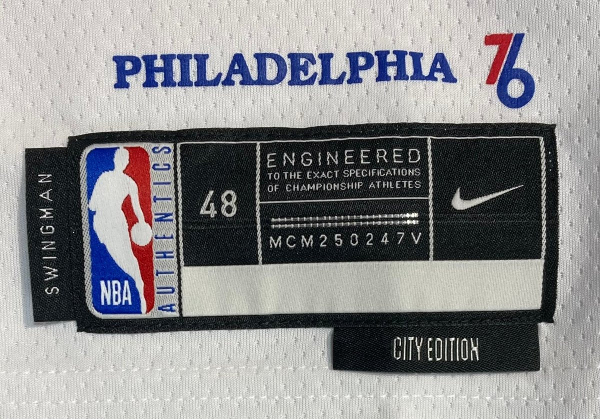 Tyrese Maxey Signed 76ers White Nike Swingman Jersey Mad Max Insc Fanatics - Image 4