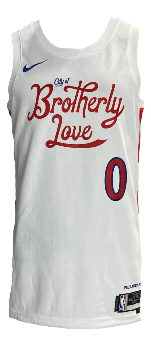 Tyrese Maxey Signed Philadelphia 76ers White Nike Swingman Jersey Fanatics - Image 2