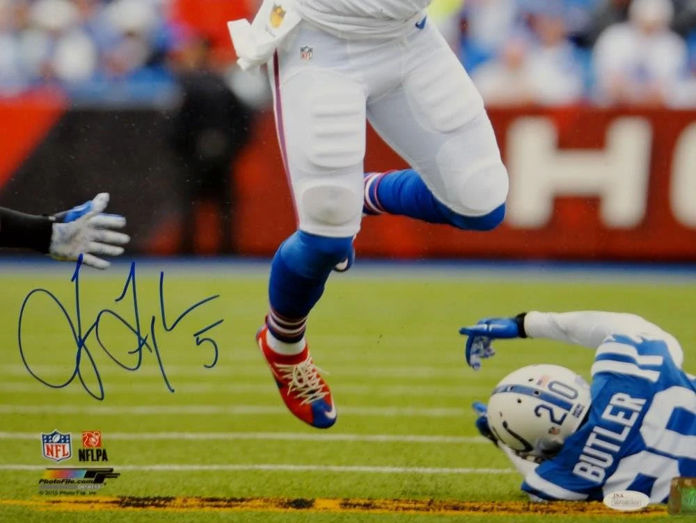 Tyrod Taylor Autographed Buffalo Bills 16x20 Jump Over P.F. Photo- PSA/DNA Auth - Image 5