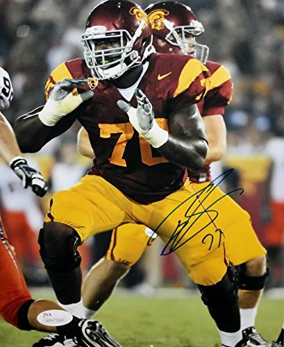 Tyron Smith Autographed 8x10 USC Trojans Maroon Jersey Photo- JSA Witness Authen - Image 3