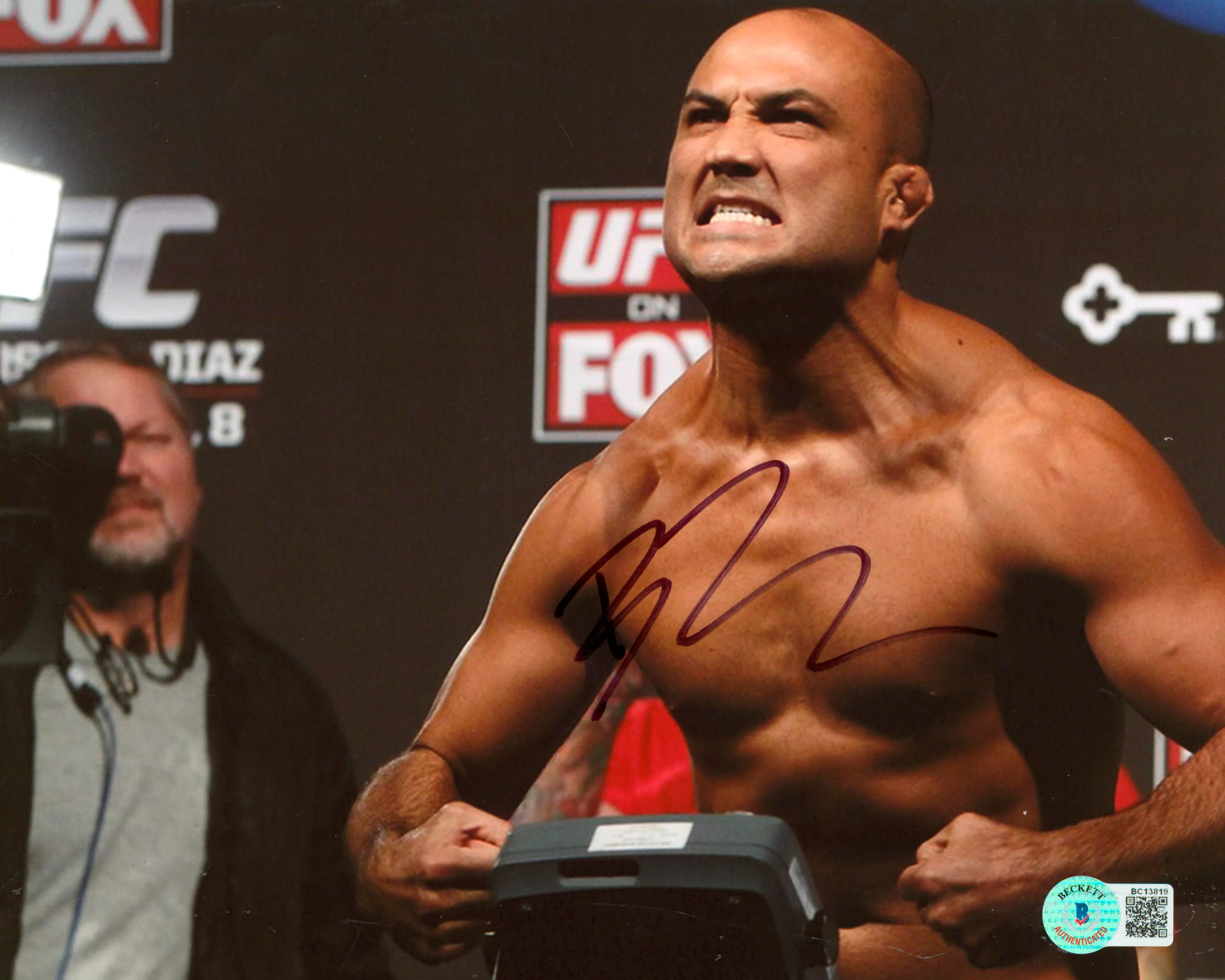 MMA B.J. Penn Authentic Signed 8x10 Photo Autographed BAS #BC13819