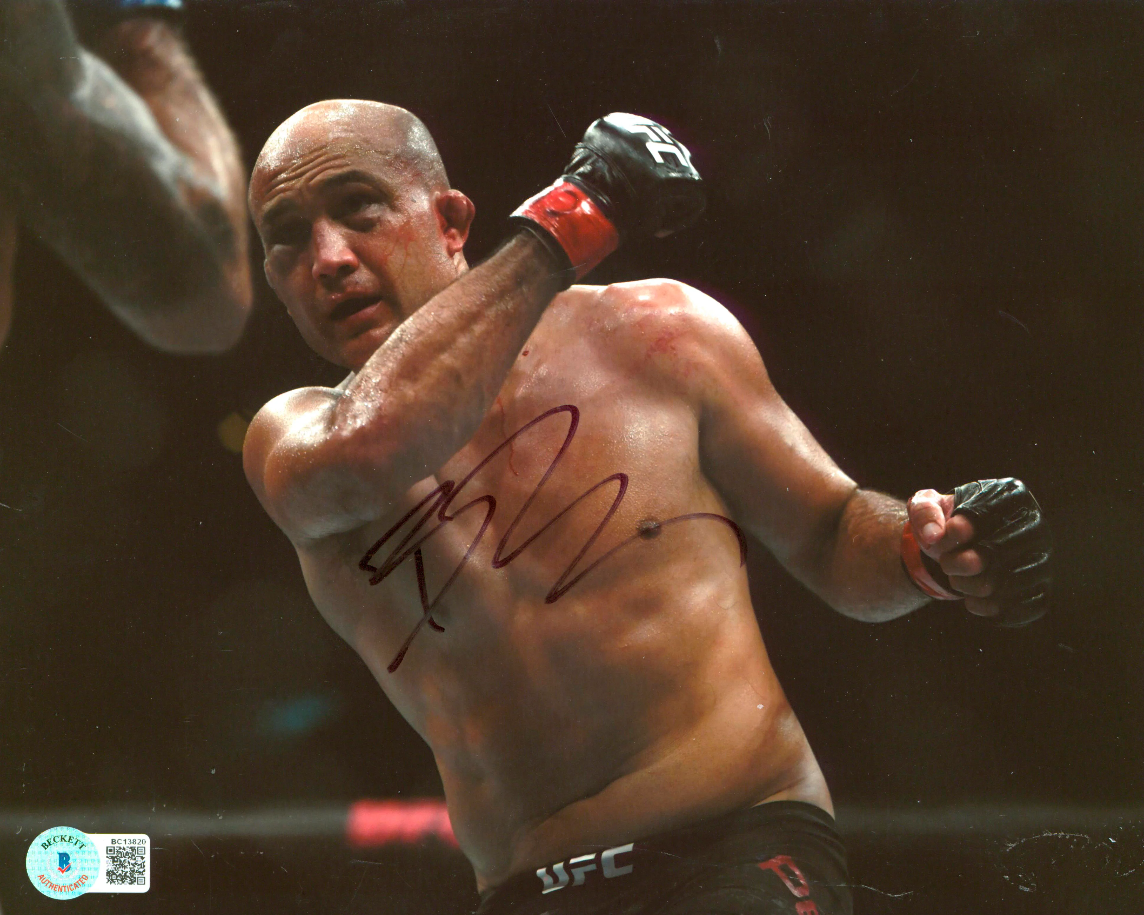 MMA B.J. Penn Authentic Signed 8x10 Photo Autographed BAS #BC13820