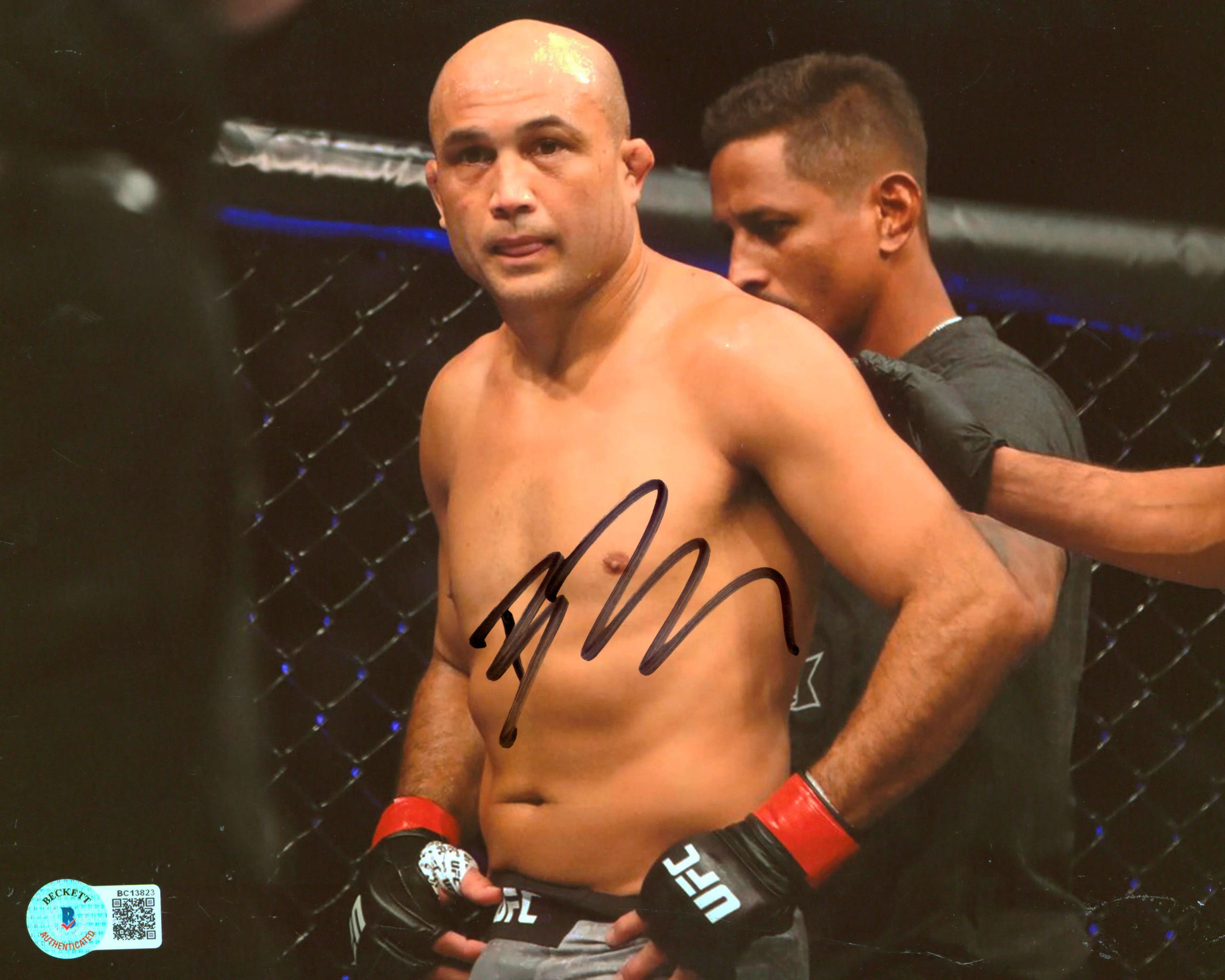 MMA B.J. Penn Authentic Signed 8x10 Photo Autographed BAS #BC13823