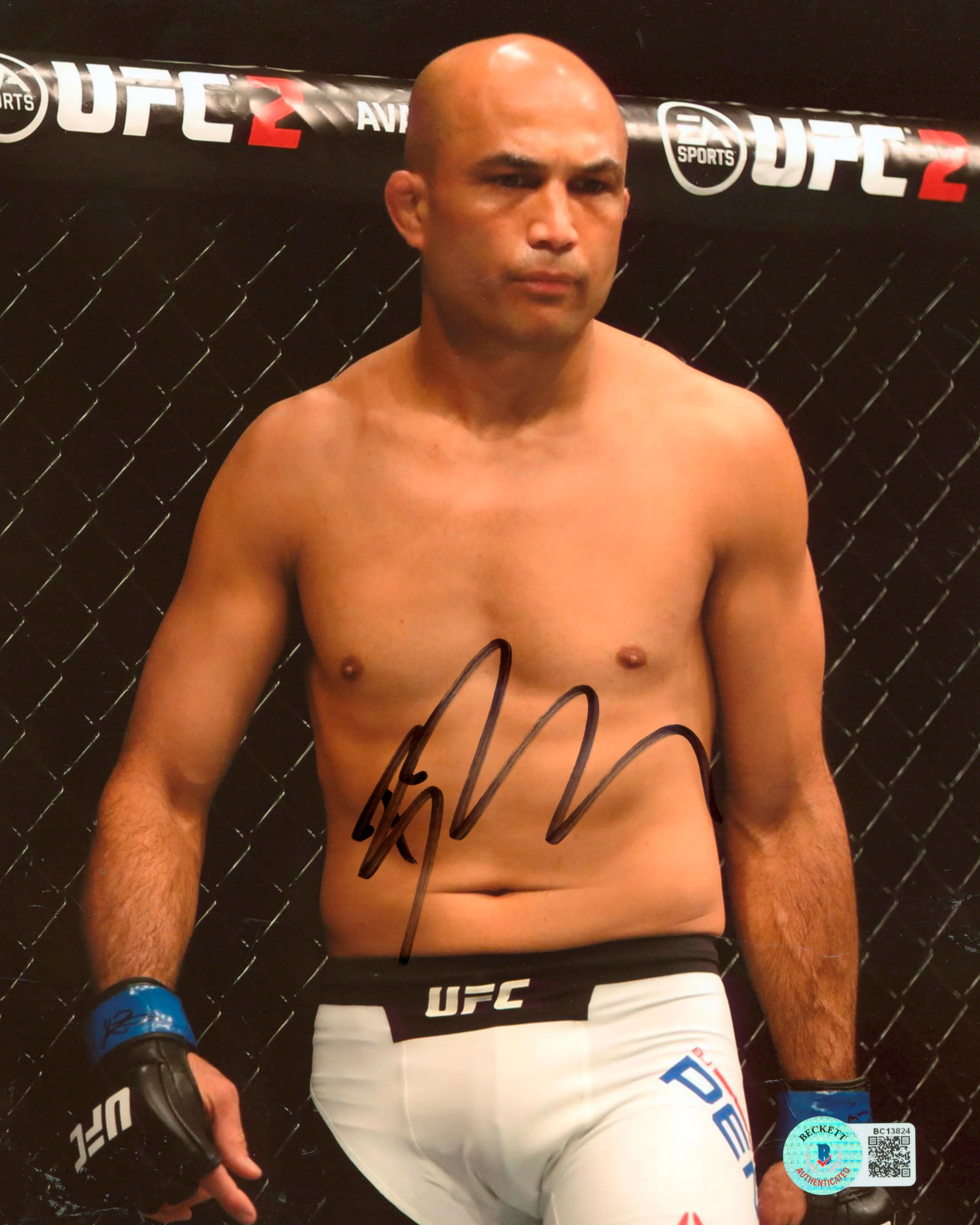 MMA B.J. Penn Authentic Signed 8x10 Photo Autographed BAS #BC13824