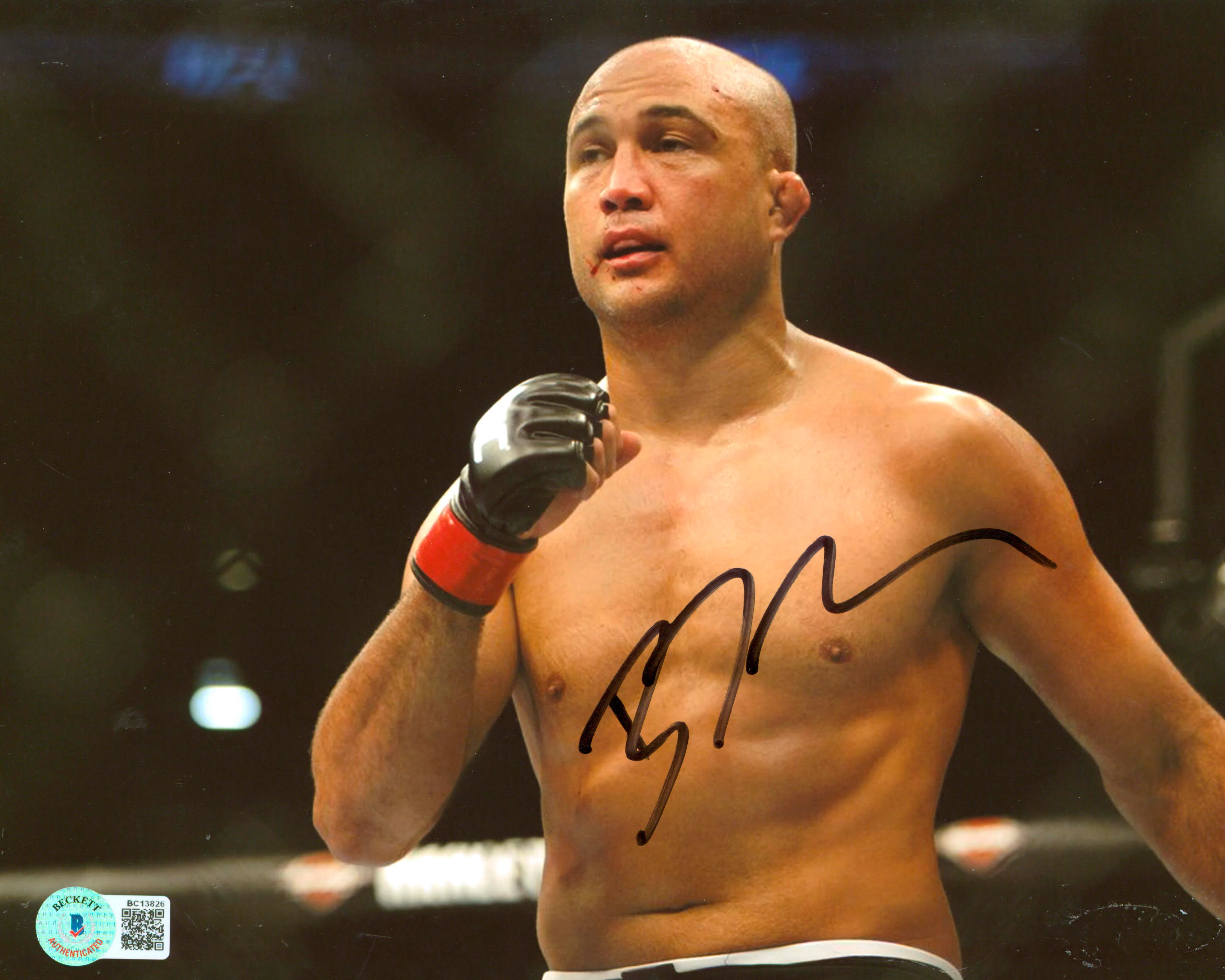MMA B.J. Penn Authentic Signed 8x10 Photo Autographed BAS #BC13826