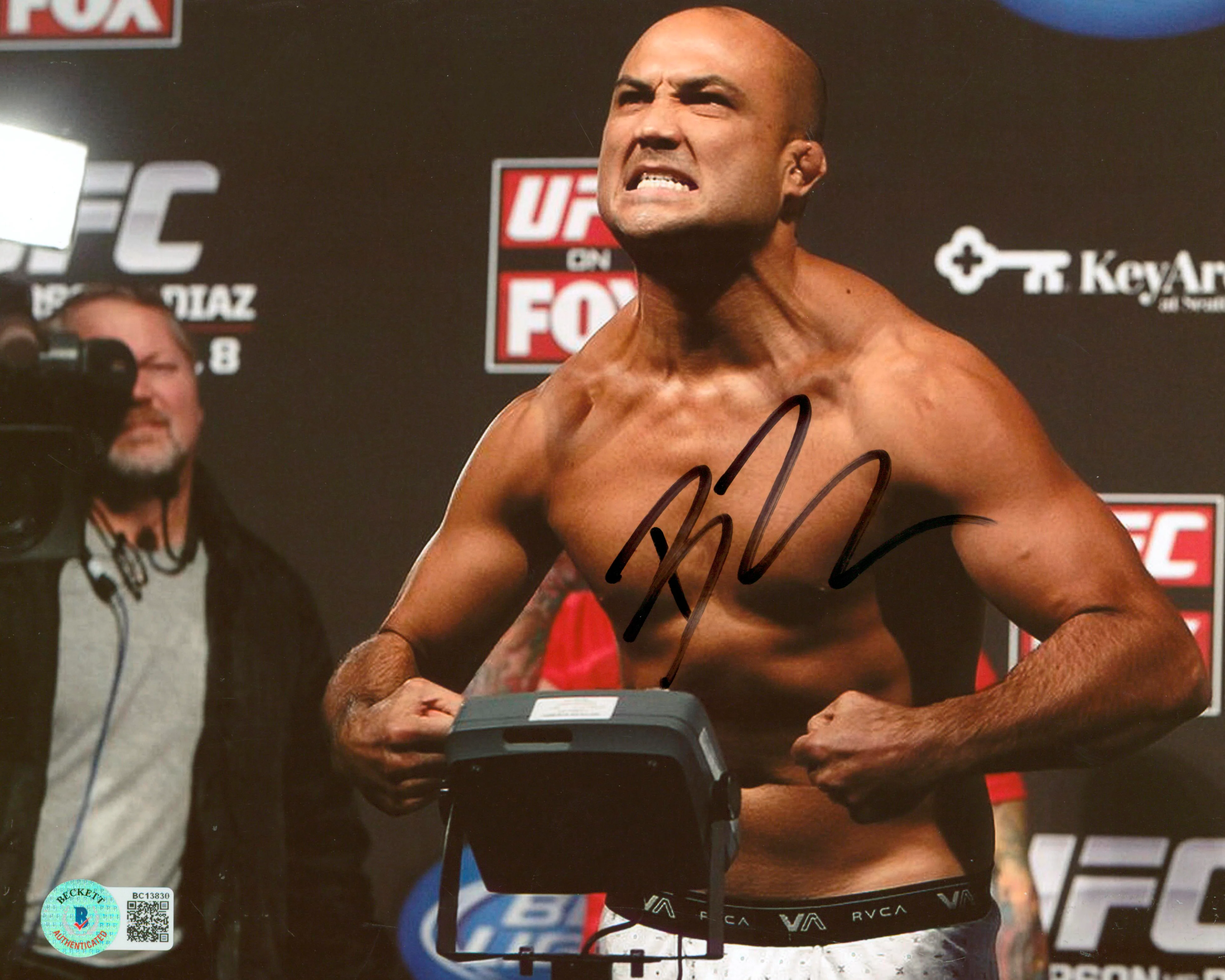 MMA B.J. Penn Authentic Signed 8x10 Photo Autographed BAS #BC13830