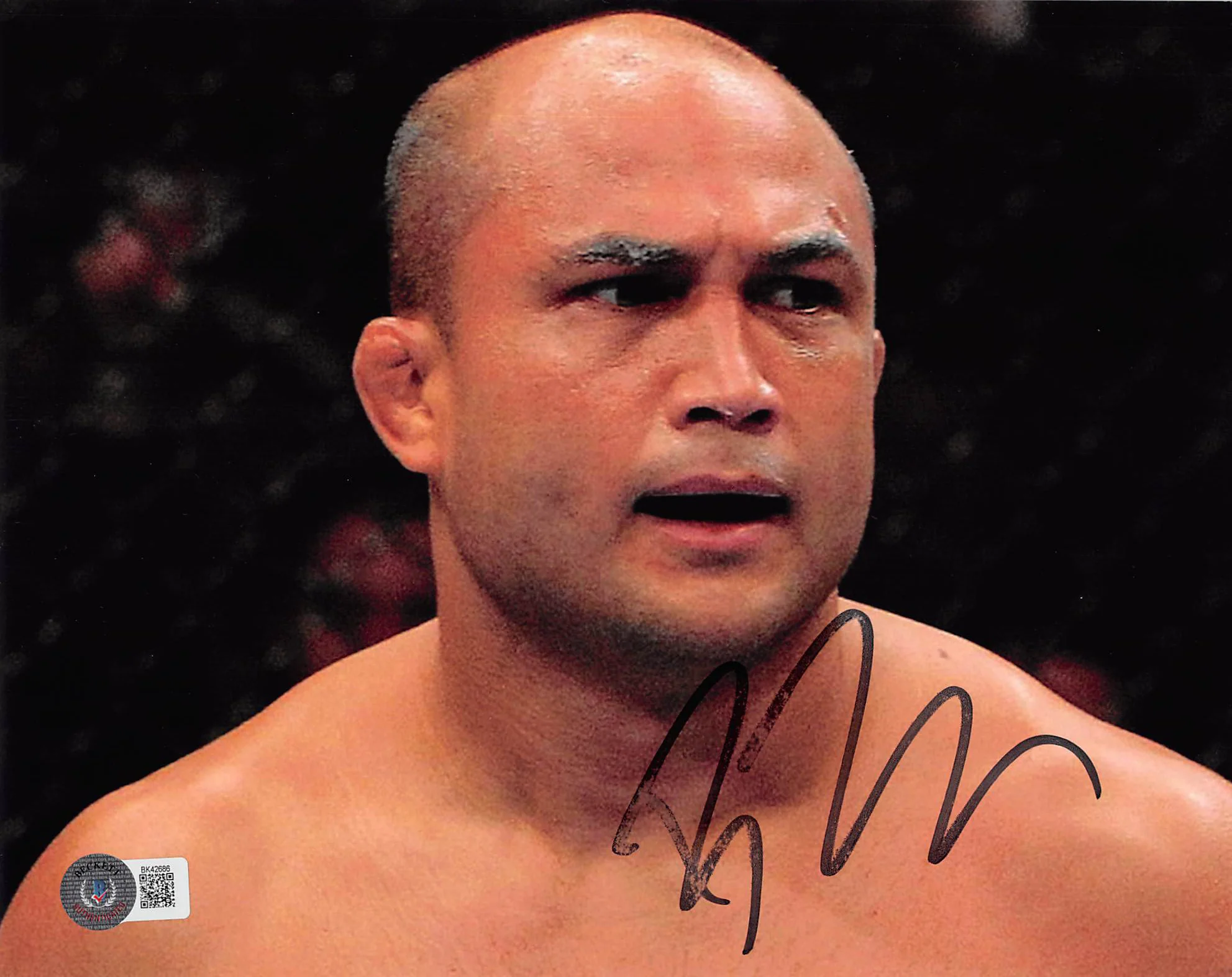 MMA B.J. Penn Authentic Signed 8x10 Photo Autographed BAS #BK42686 - Image 2