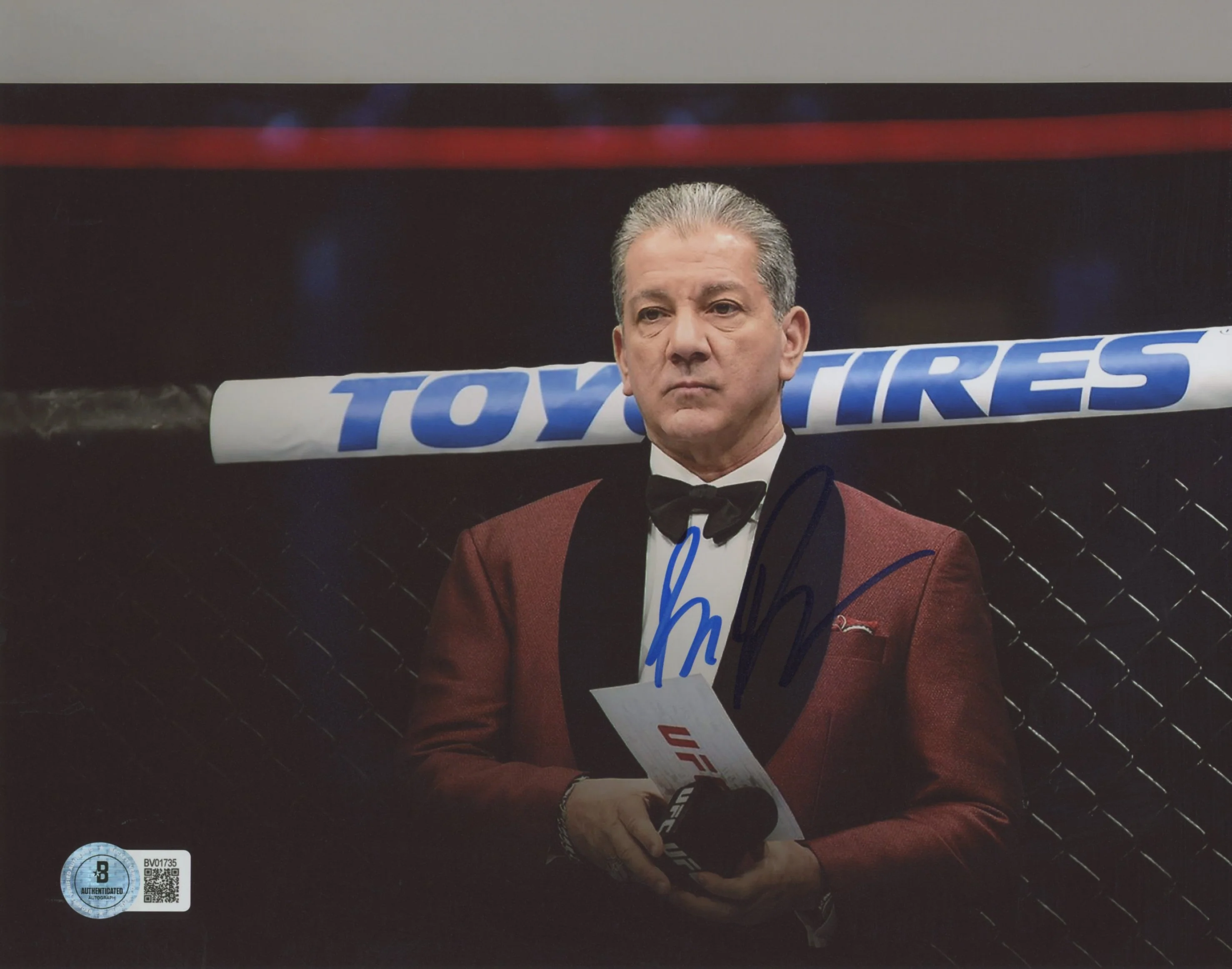 MMA Bruce Buffer Authentic Signed 8x10 Horizontal Photo Autographed BAS 9