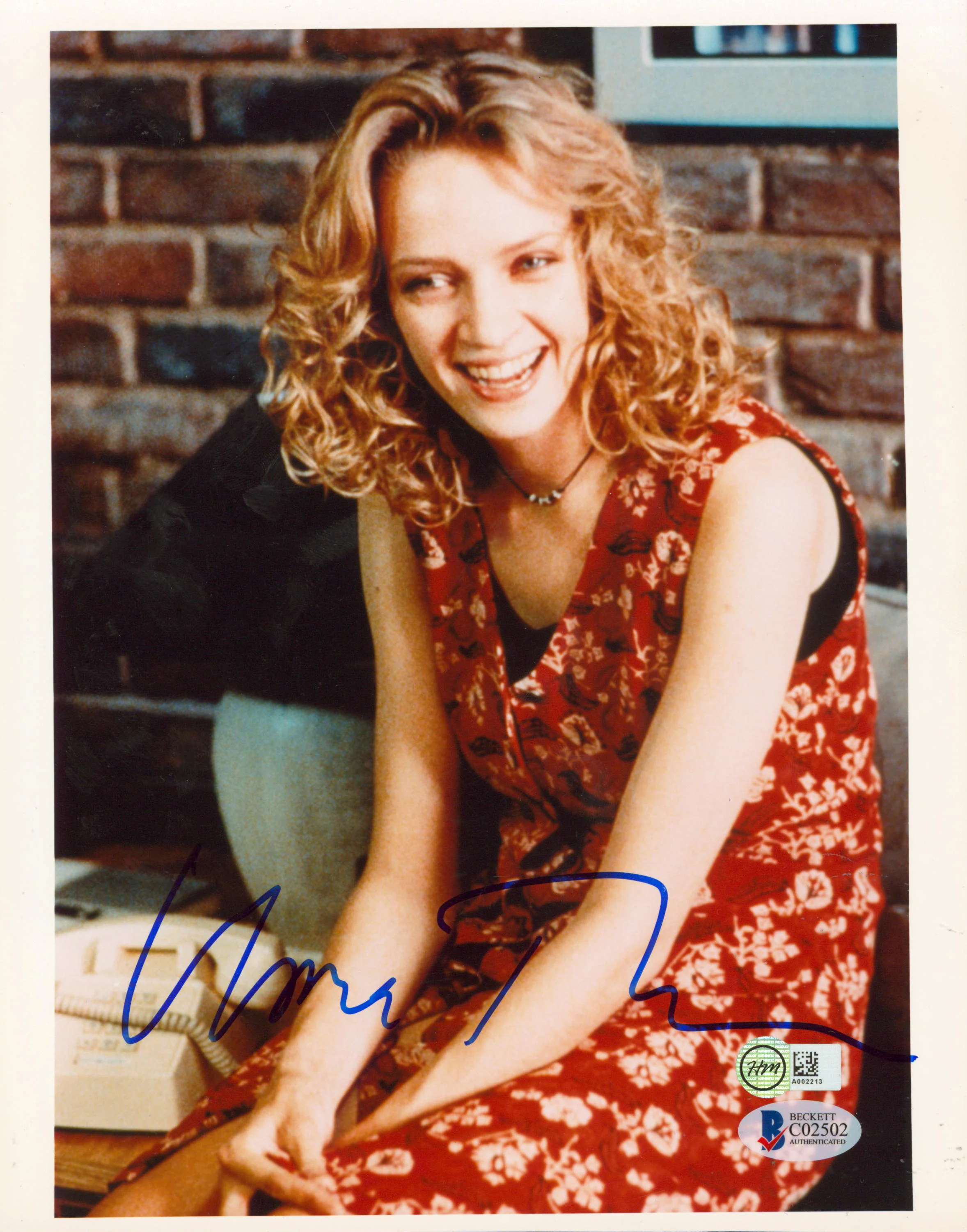 Uma Thurman Pulp Fiction Authentic Signed 8x10 Photo Autographed BAS #C02502 - Image 2