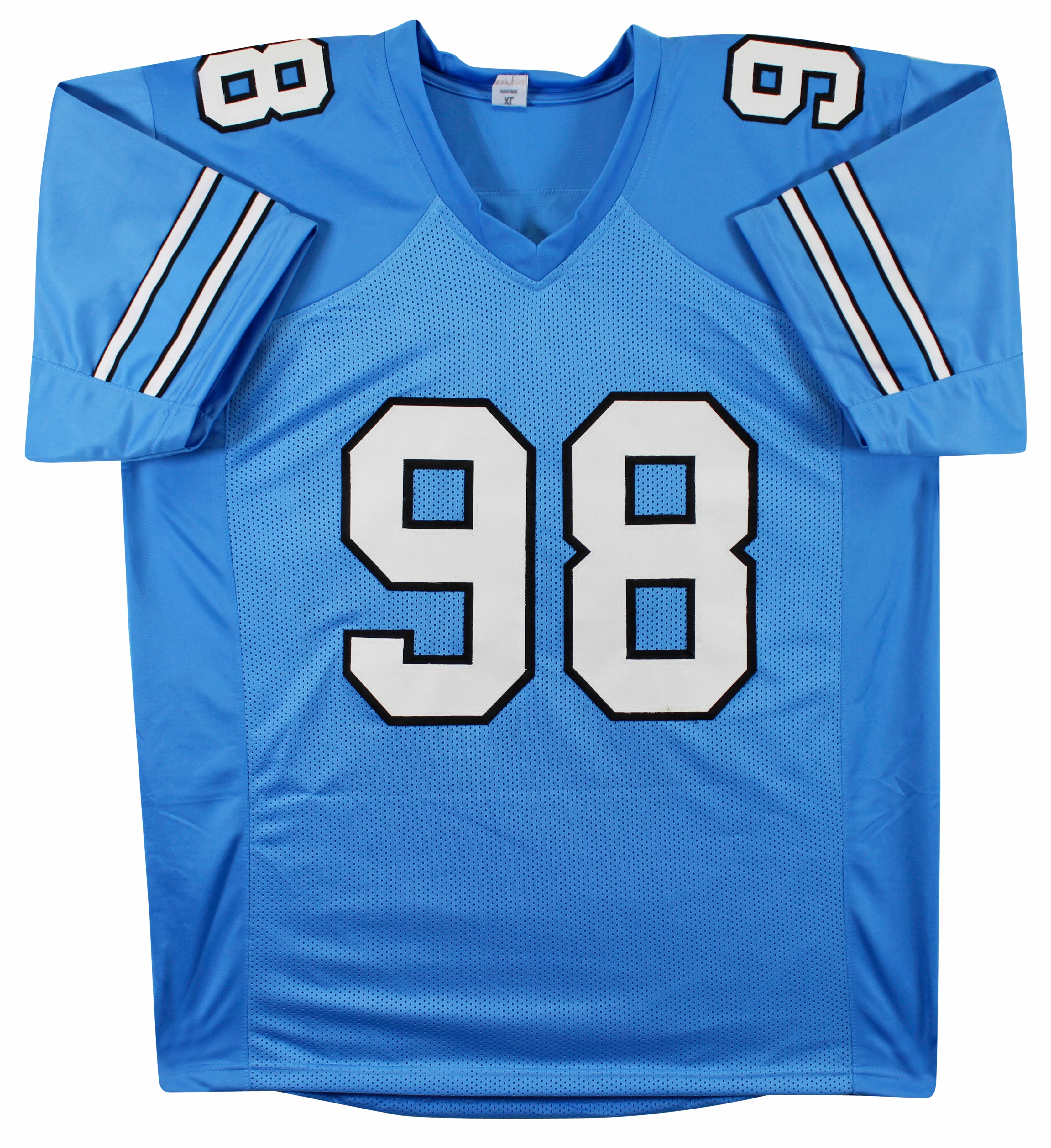 UNC Lawrence Taylor Authentic Signed Light Blue Pro Style Jersey BAS Witnessed - Image 4