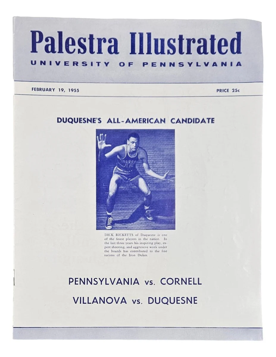 University of Pennsylvania vs Cornell February 19 1955 Official Game Program