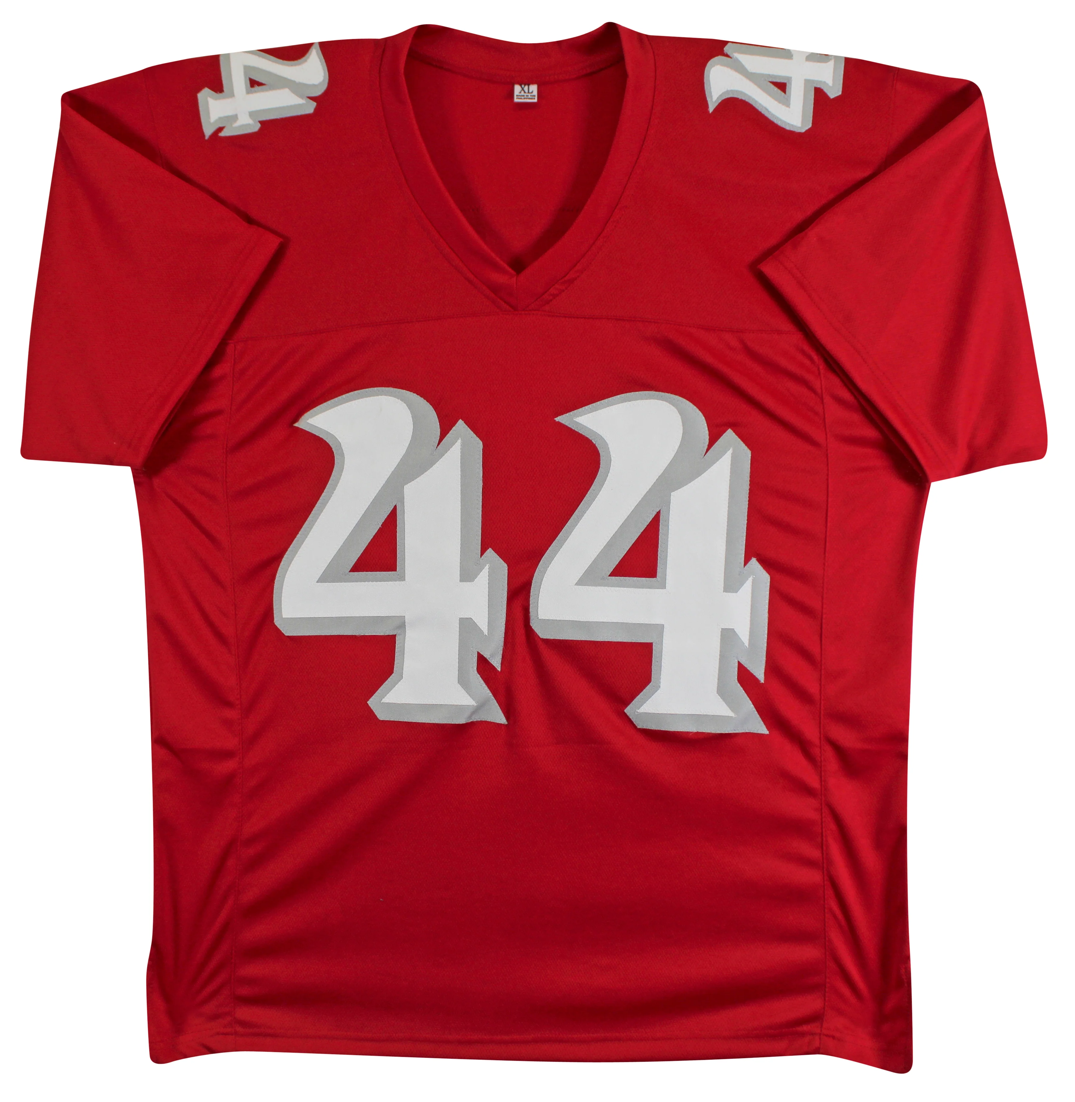 UNM Brian Urlacher "CHOF 17" Authentic Signed Red Pro Style Jersey BAS - Image 4