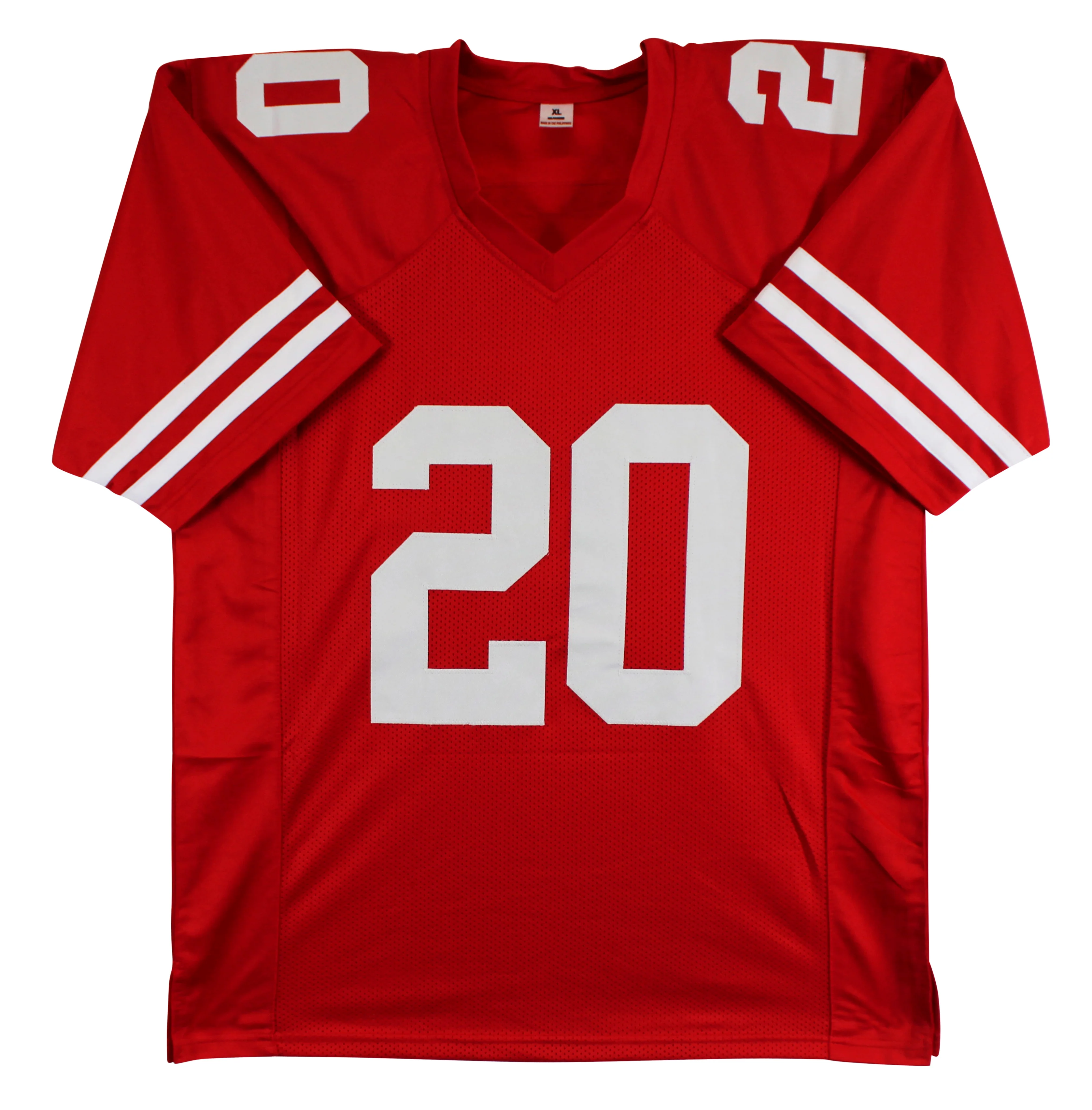 Upton Stout Authentic Signed Red Pro Style Jersey Autographed BAS - Image 4