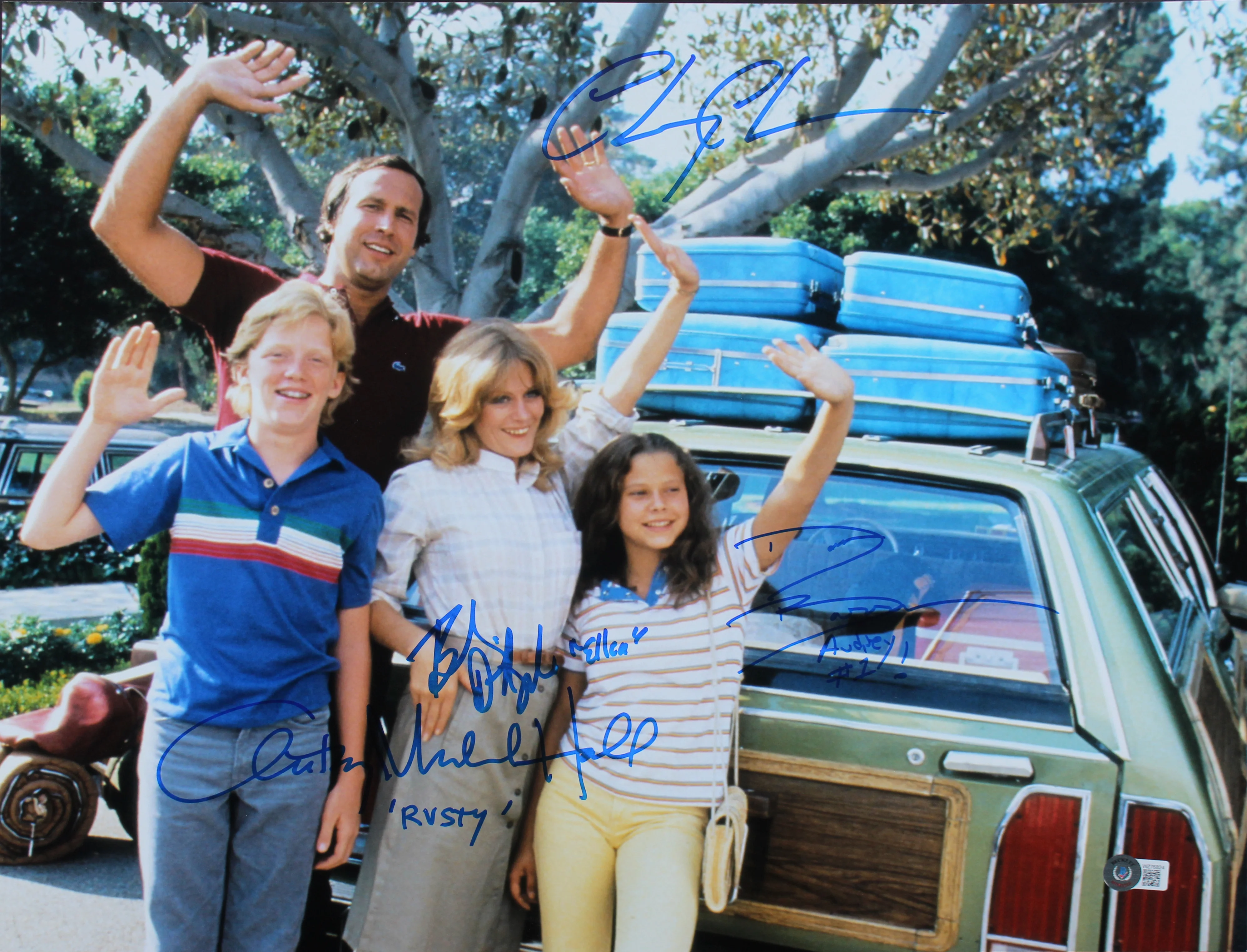 Vacation (4) Chase, D'Angelo, Hall & Barron Signed 16x20 Photo BAS Witnessed 3 - Image 2