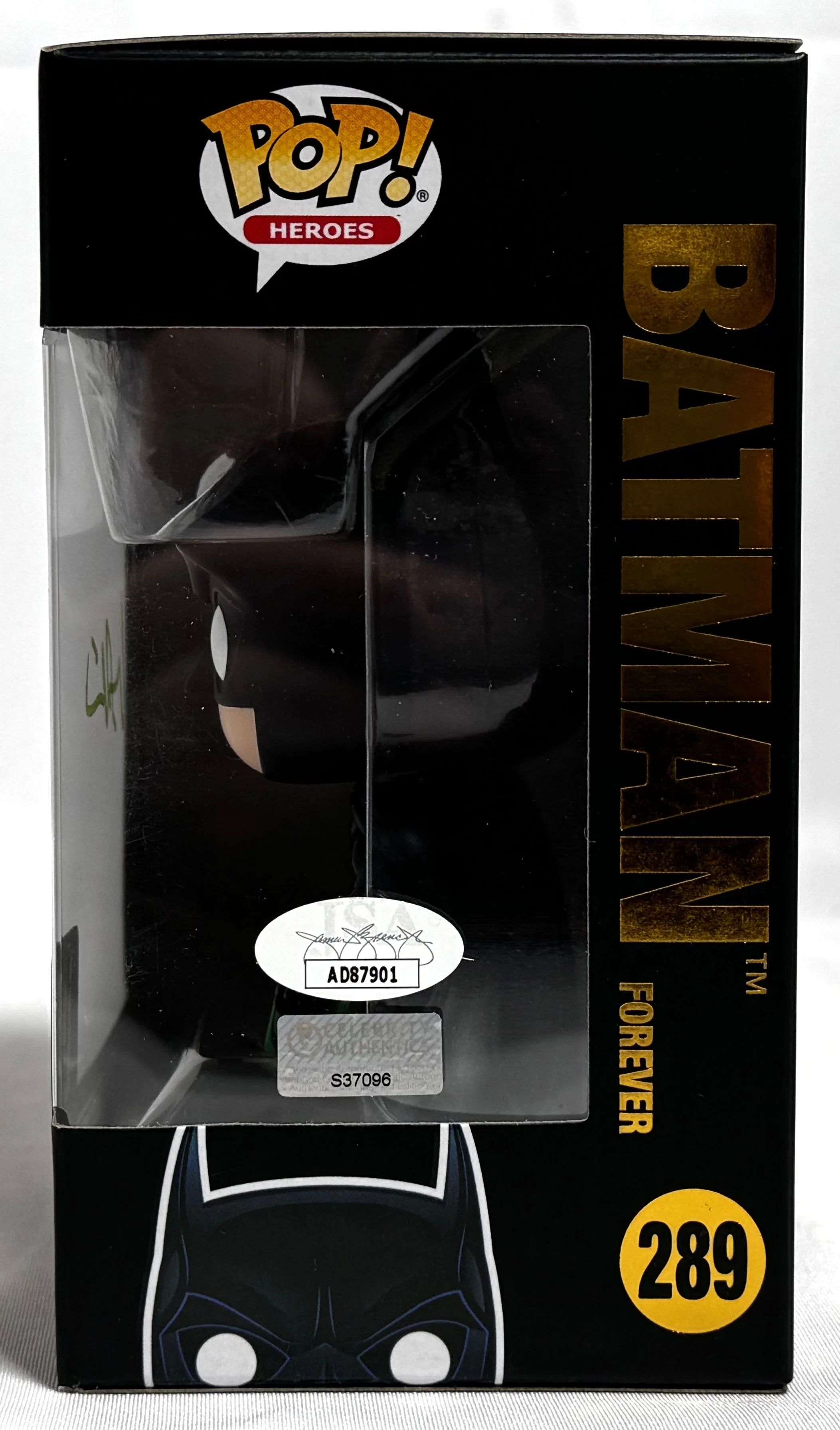 Val Kilmer Autographed Batman Funko Pop Figurine #289- JSA *Green - Image 3