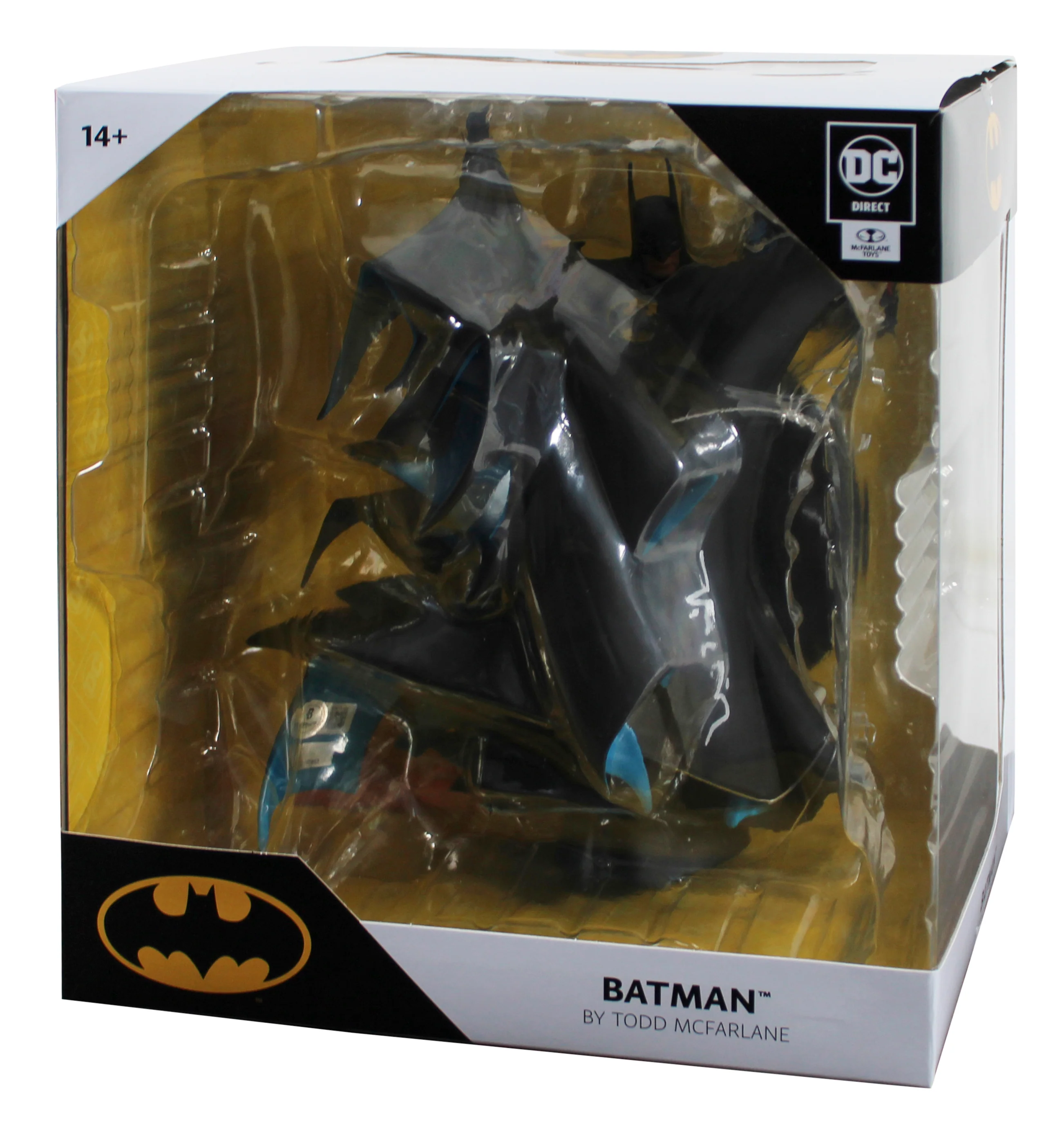 Val Kilmer Batman Forever Signed 12" Batman by Todd McFarlane Statue BAS - Image 6