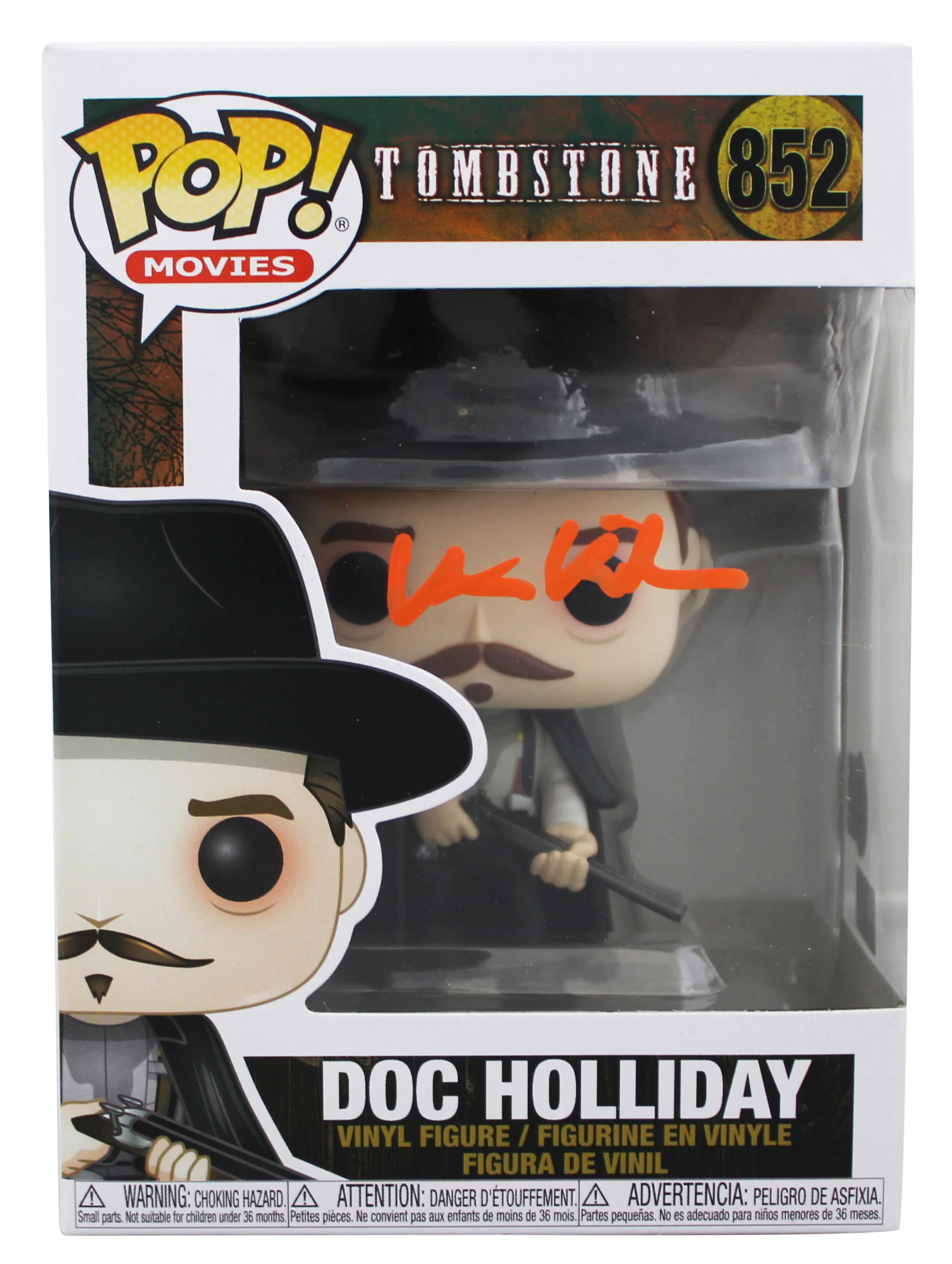 Val Kilmer Tombstone Signed Doc Holliday #852 Funko Pop Figure BAS #BU60486