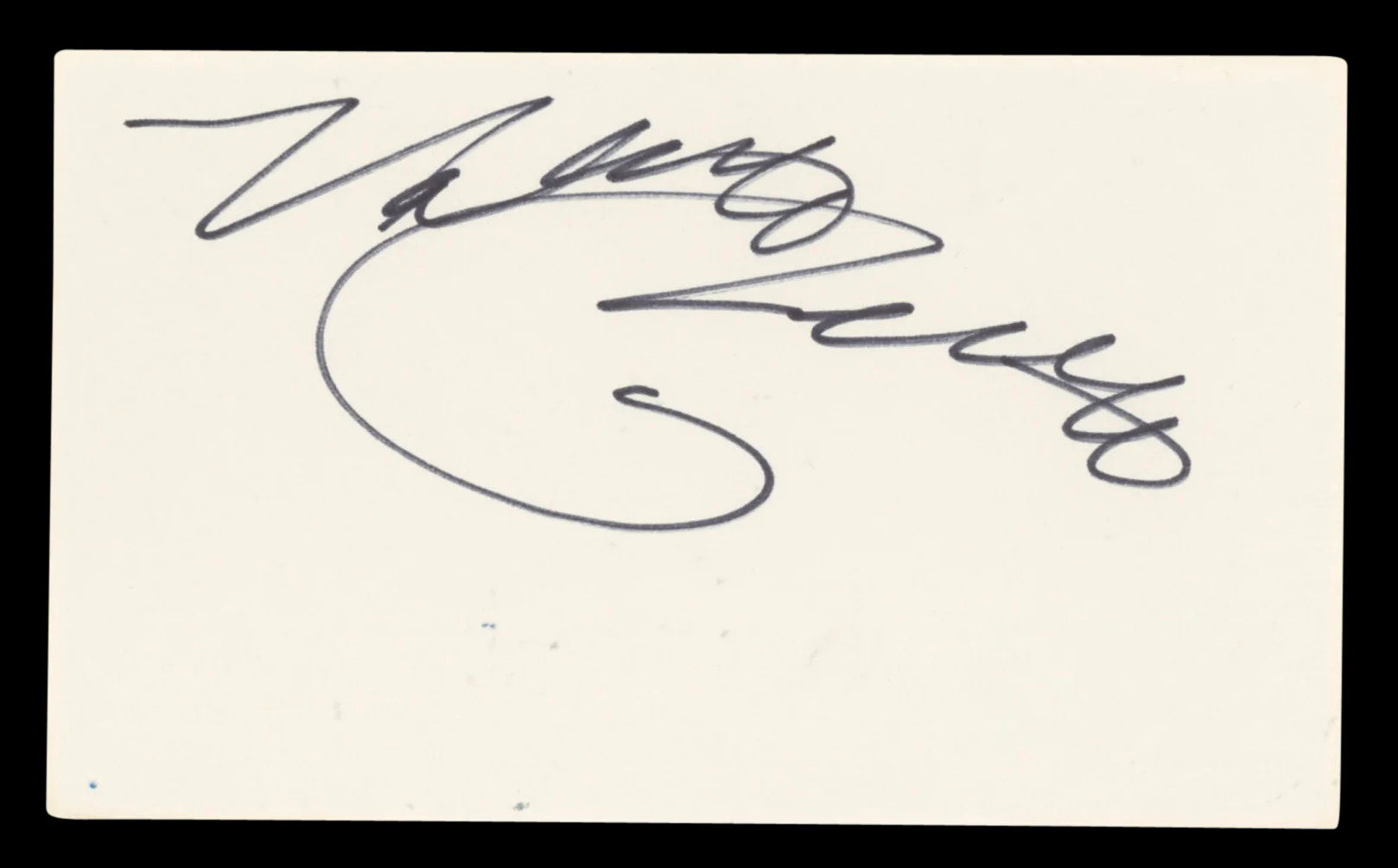 Valerie Perrine Lenny Authentic Signed 3x5 Index Card Autographed BAS #BV03472