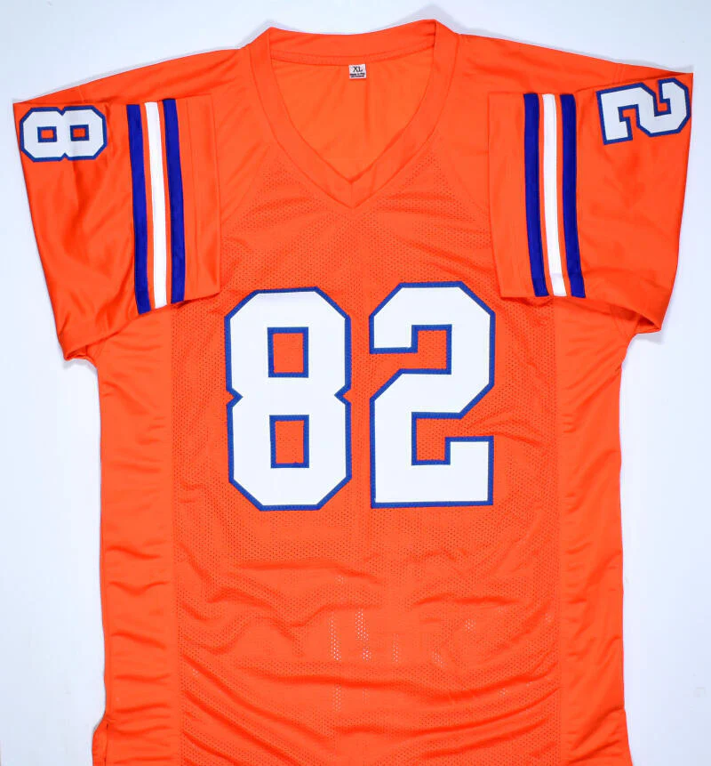 Vance Johnson Autographed Orange Pro Style Jersey w/Orange Crush- Beckett W Holo - Image 3