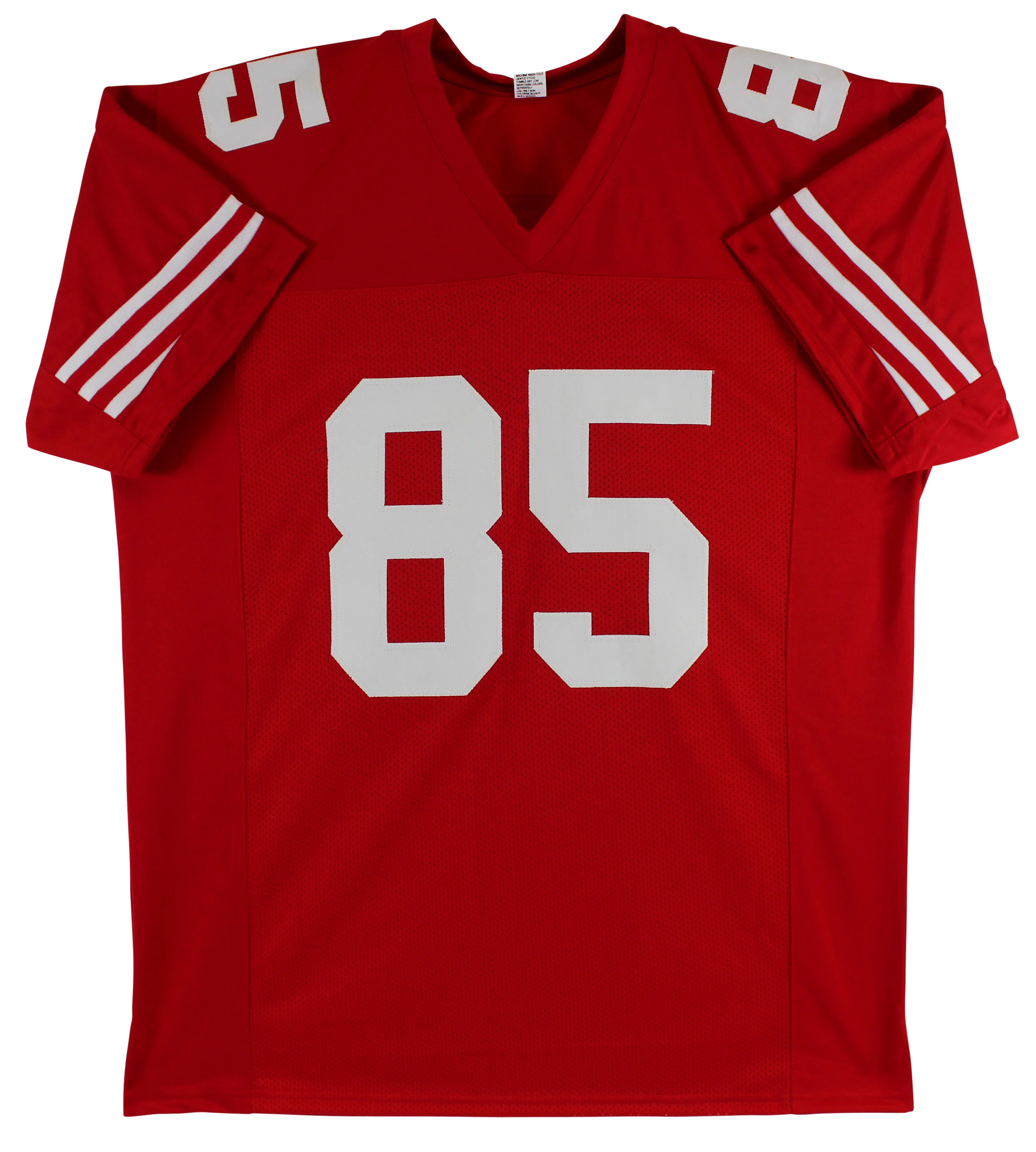 Vernon Davis Authentic Signed Red Pro Style Jersey Autographed BAS Witnessed - Image 4