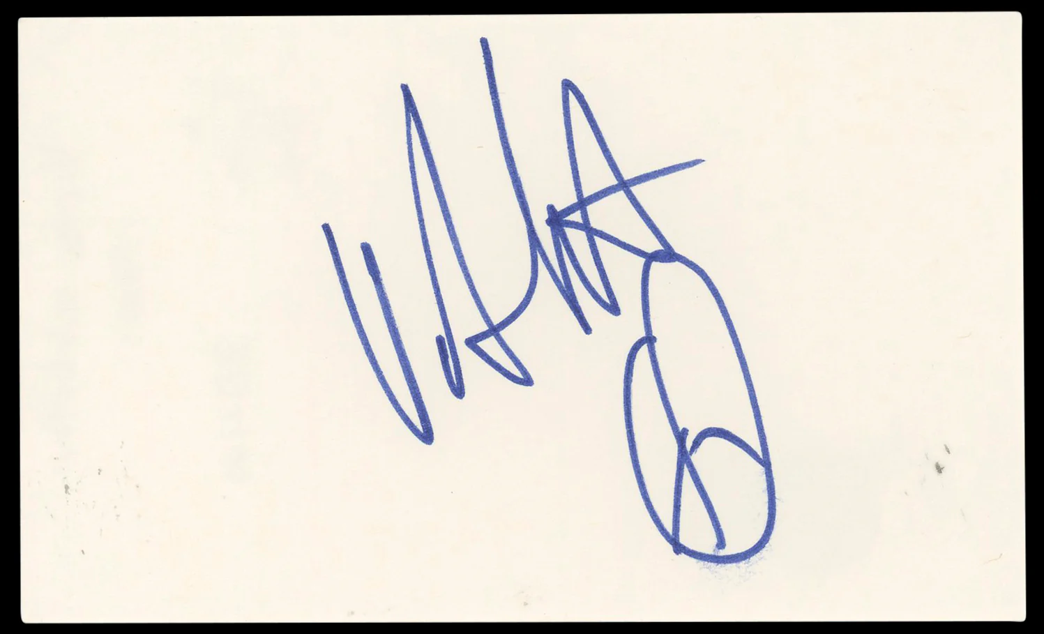 Victor Webster Days of Our Lives Authentic Signed 3x5 Index Card BAS #BP50626 - Image 2