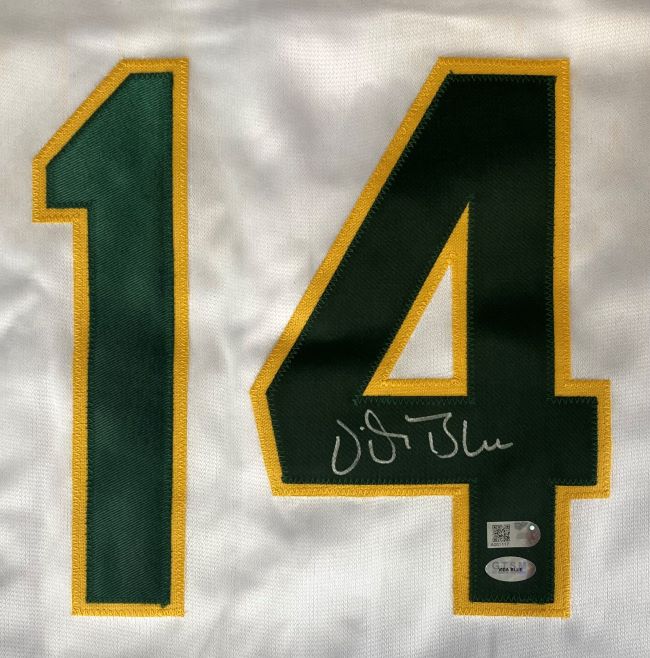 Vida Blue Oakland Signed White Baseball Jersey Sports Integrity - Image 2