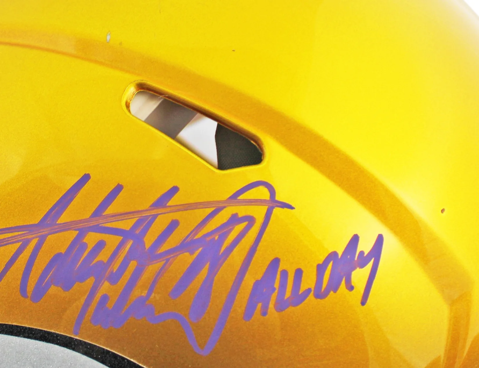 Vikings Adrian Peterson "All Day" Signed F/S Speed Proline Helmet BAS W #WS10355 - Image 3