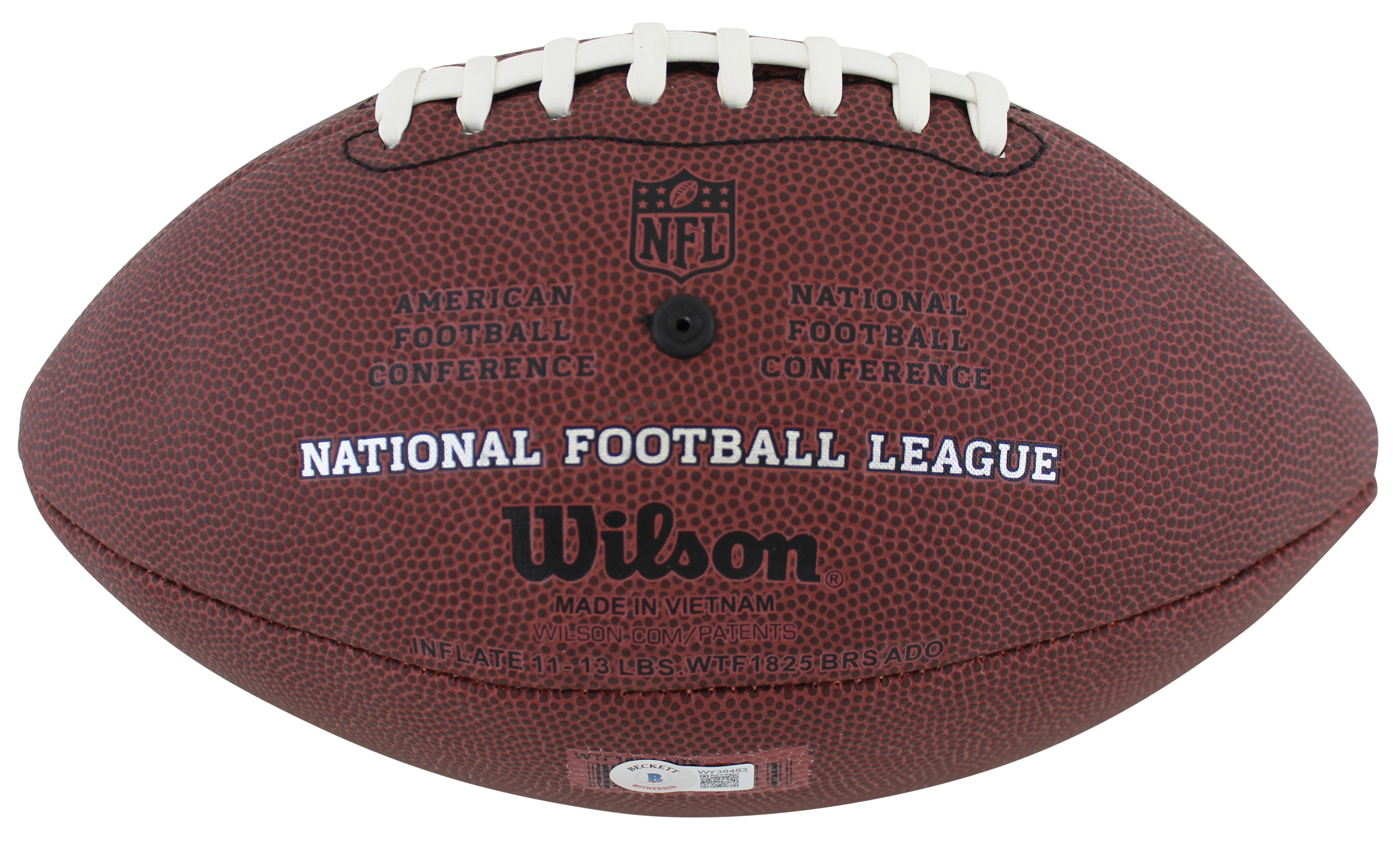 Vikings Adrian Peterson Signed Wilson Duke Replica Nfl Football BAS Witnessed - Image 4