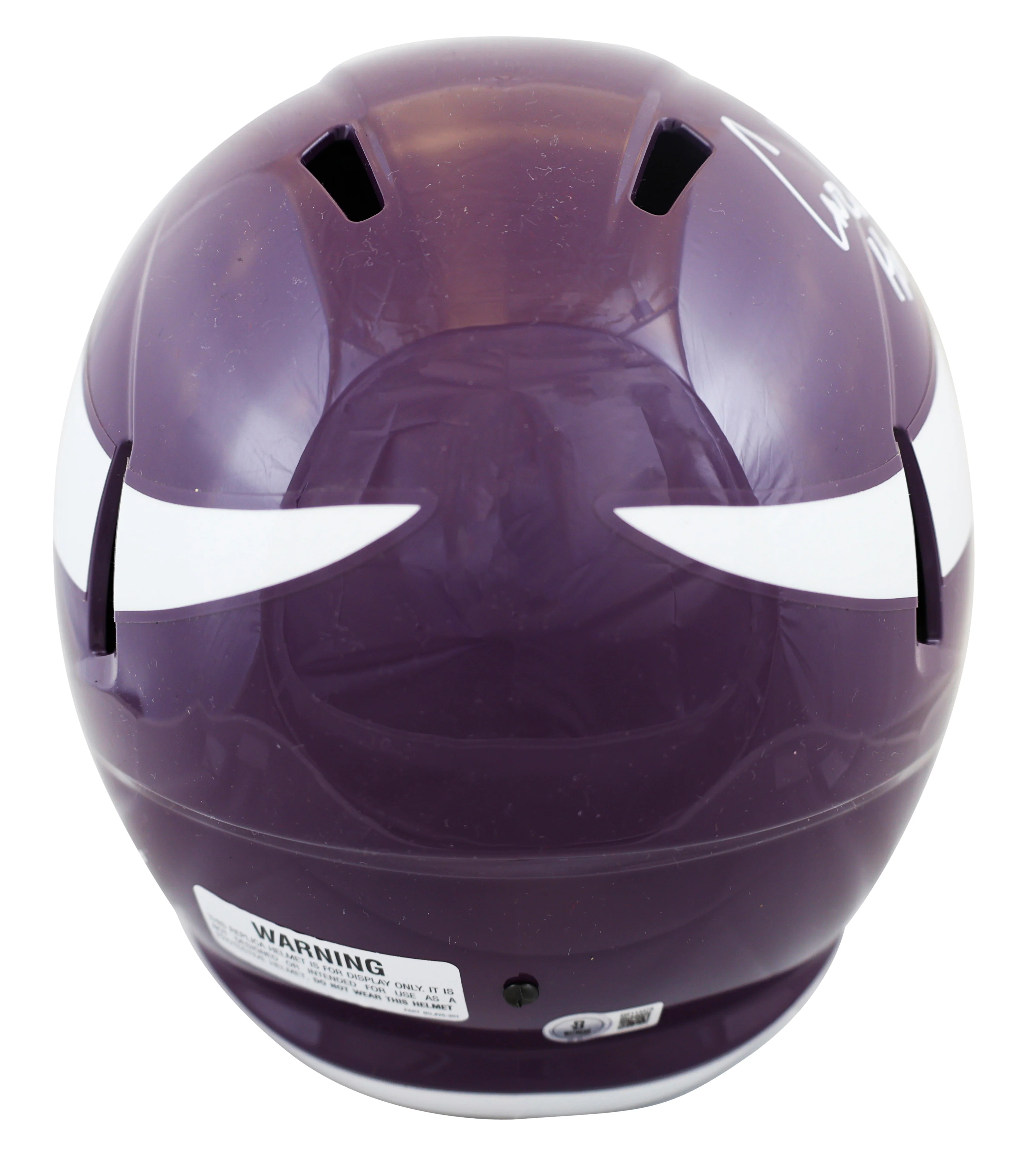 Vikings Carl Eller "HOF 2004" Signed 1961-79 TB F/S Speed Rep Helmet W/ Case BAS - Image 4