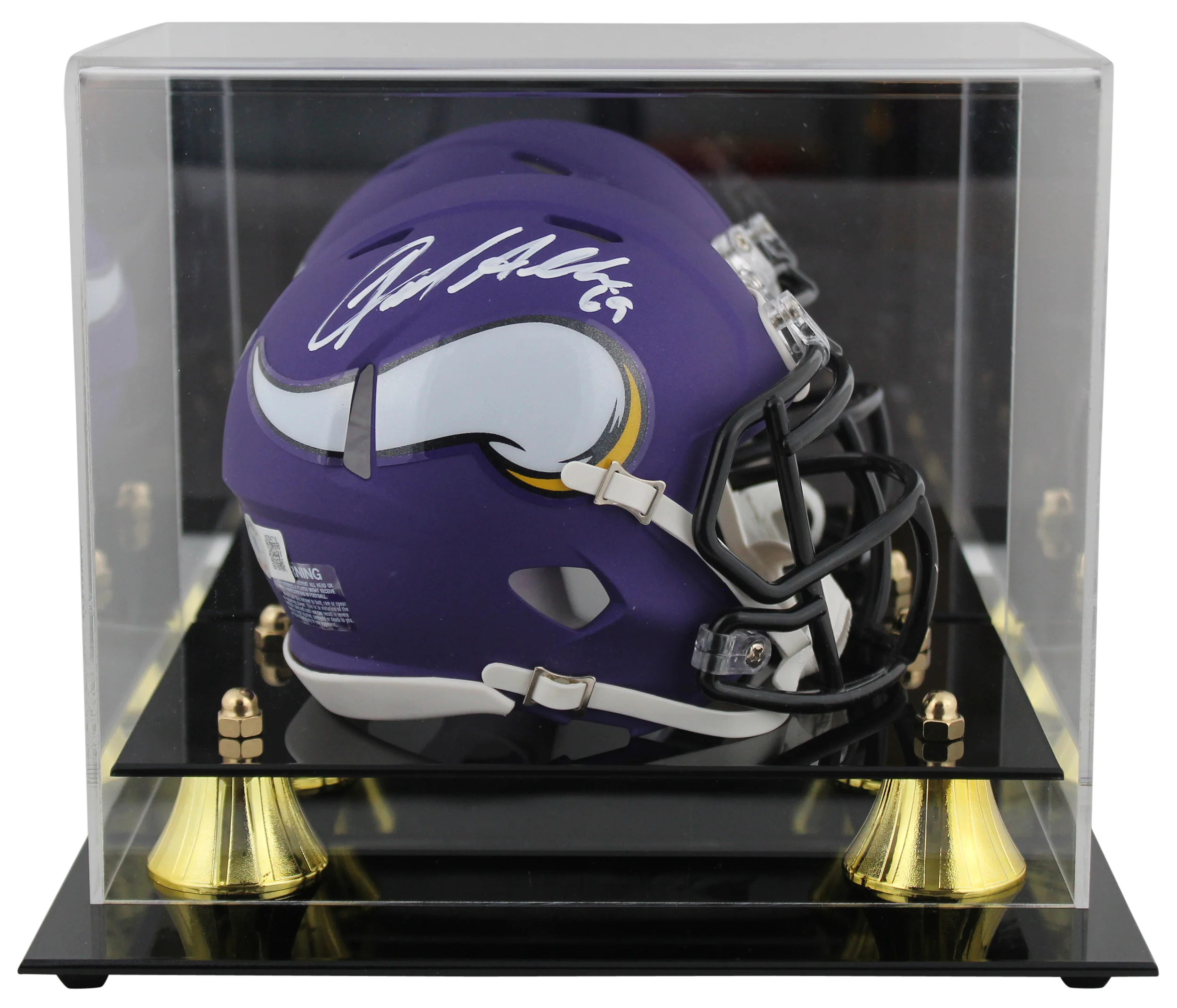 Vikings Jared Allen Authentic Signed Speed Mini Helmet W/ Case BAS Witnessed
