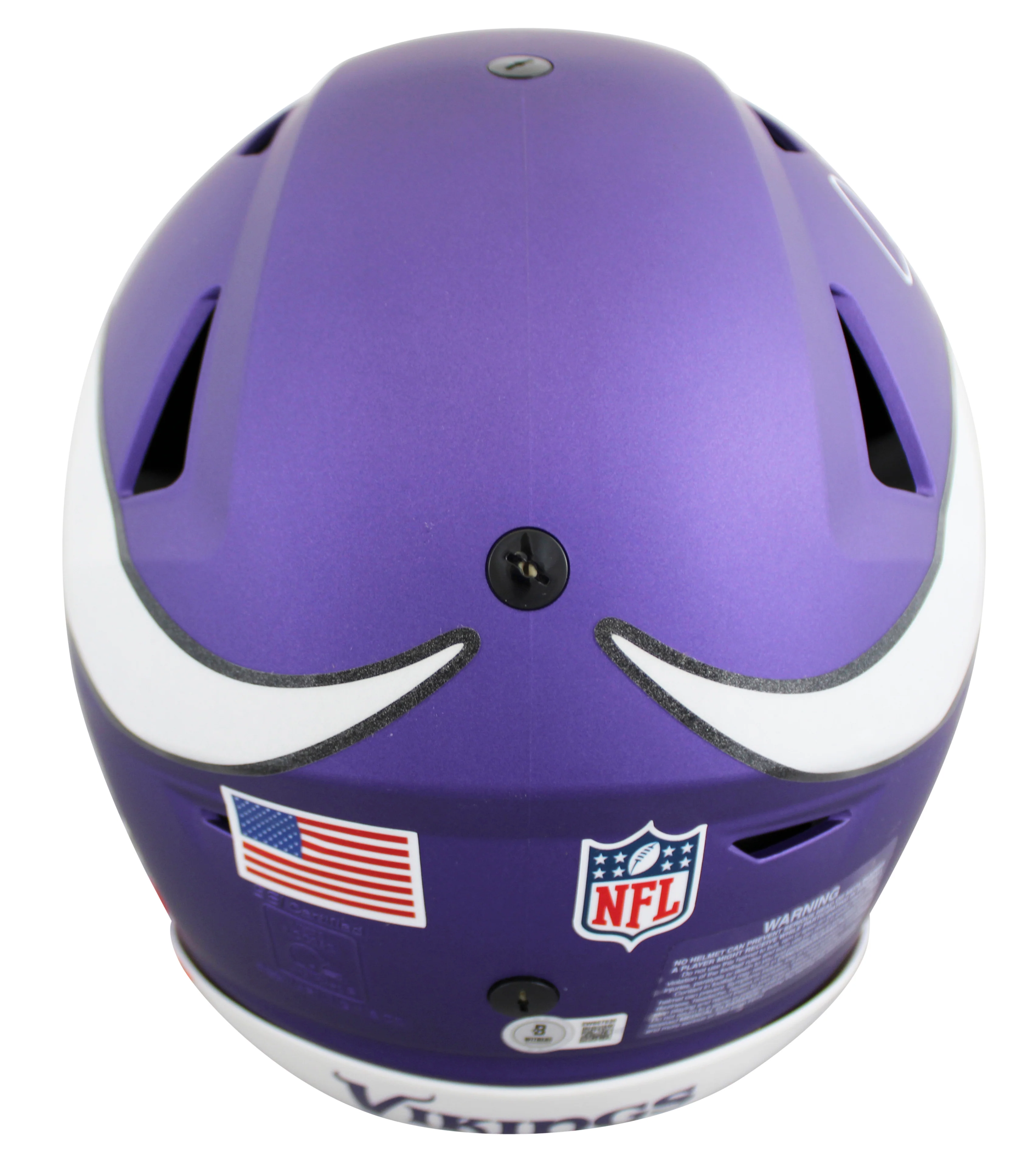 Vikings Justin Jefferson Authentic Signed Speed Flex Full Size Helmet BAS Wit - Image 4