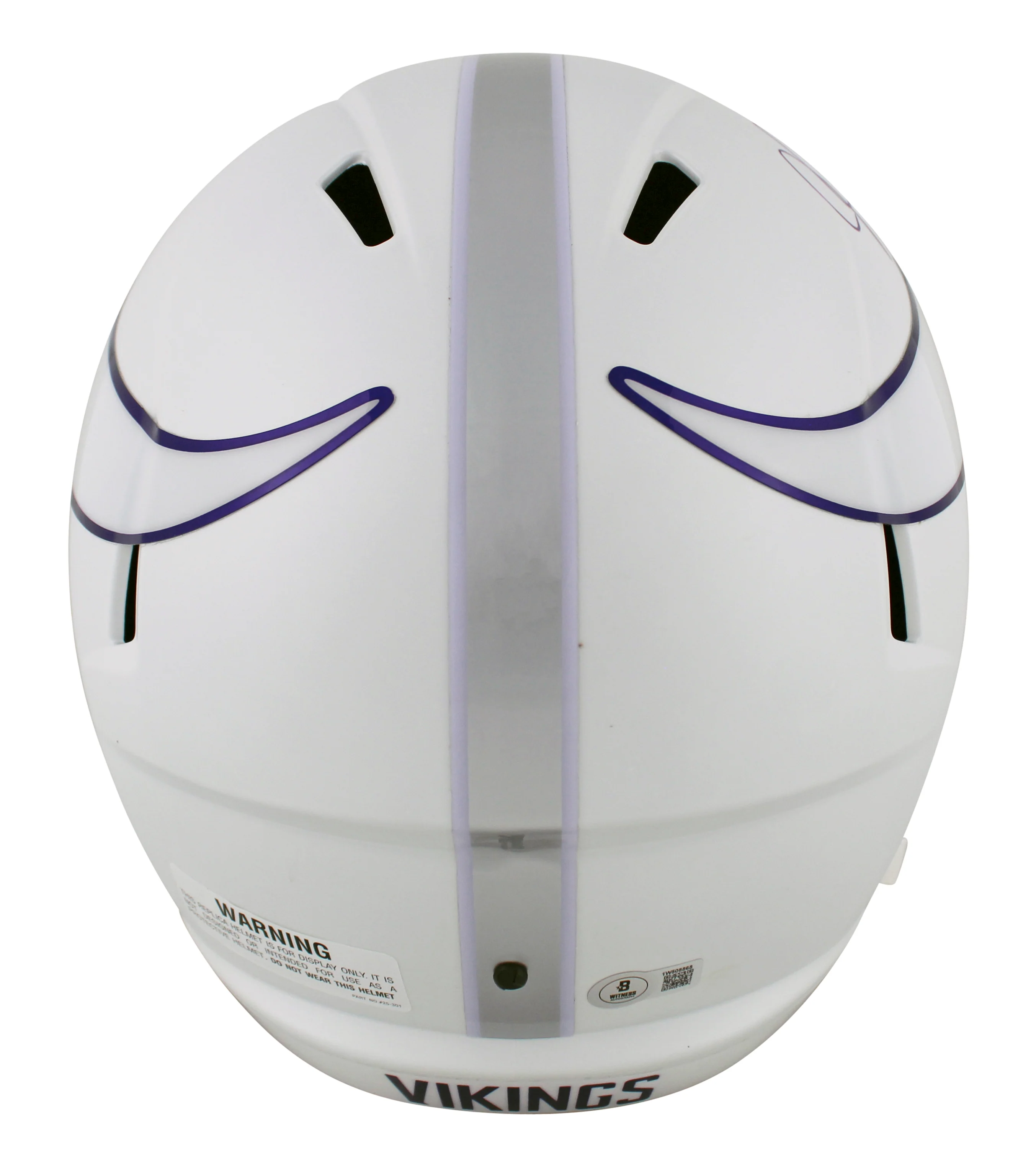 Vikings Justin Jefferson Signed 2024 Alt Full Size Speed Rep Helmet BAS Witness - Image 3