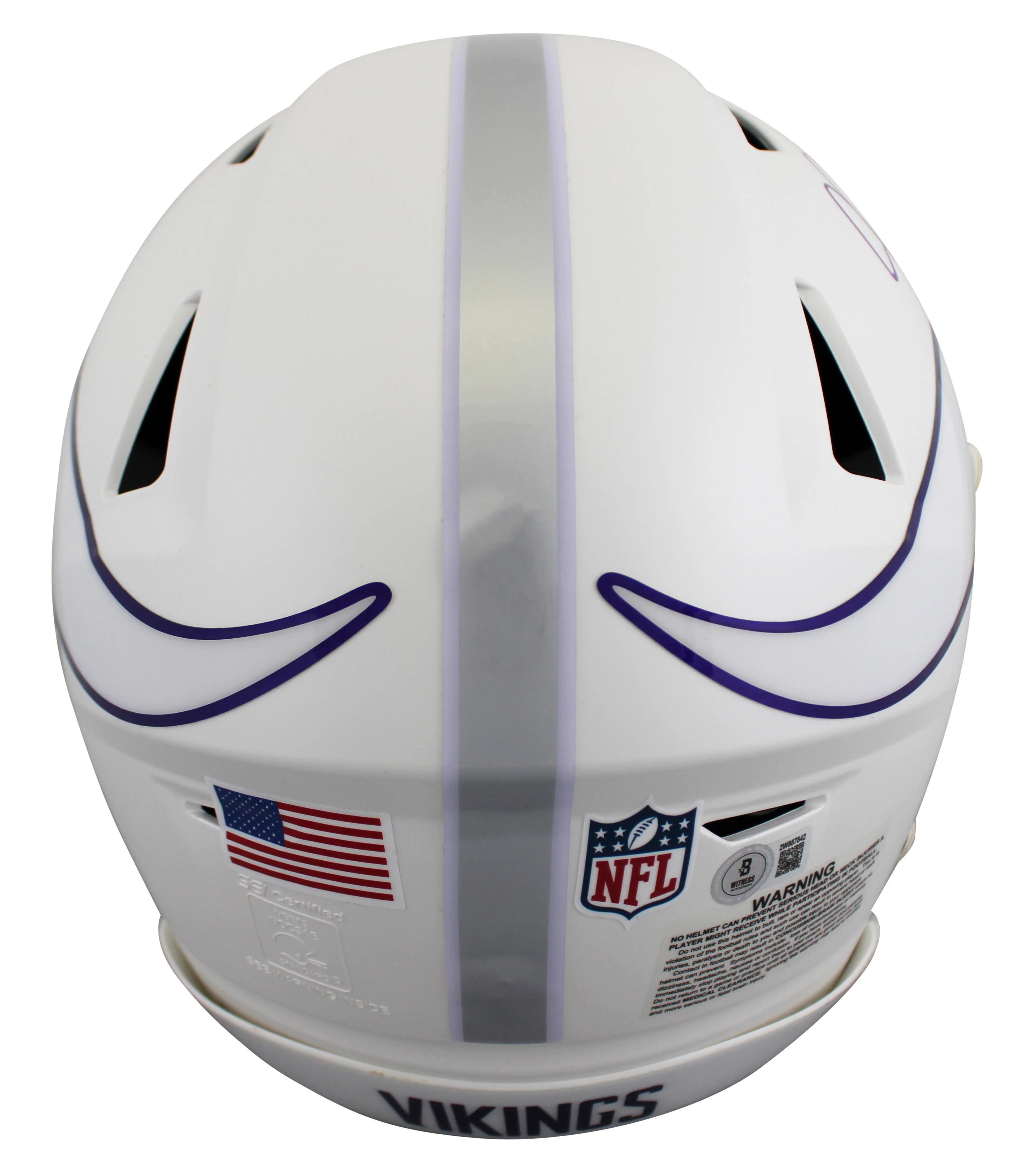 Vikings Justin Jefferson Signed 2024 On Field Alt Speed Flex F/S Helmet BAS Wit - Image 4