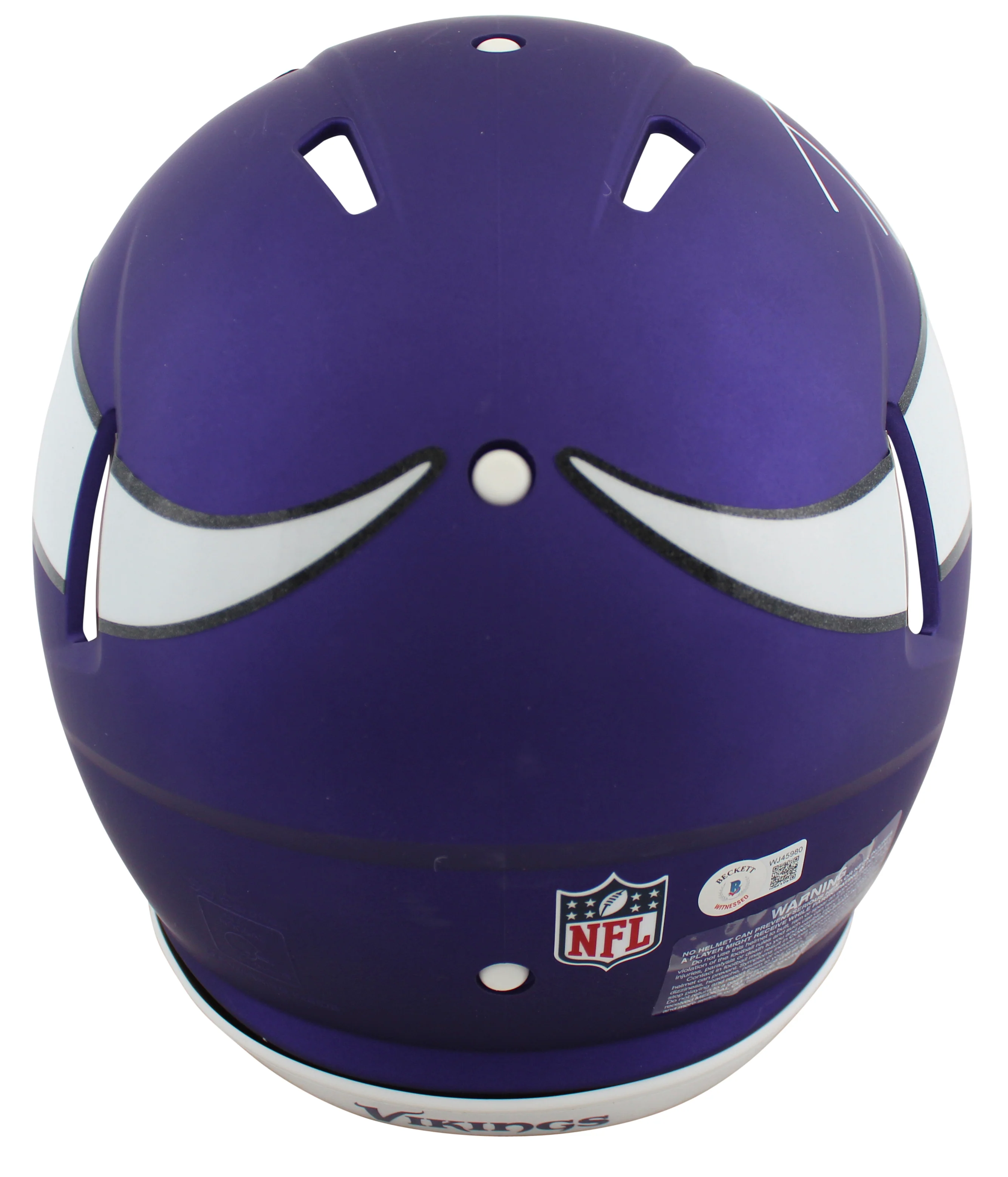 Vikings Randy Moss Authentic Signed Full Size Speed Proline Helmet BAS Witnessed - Image 3