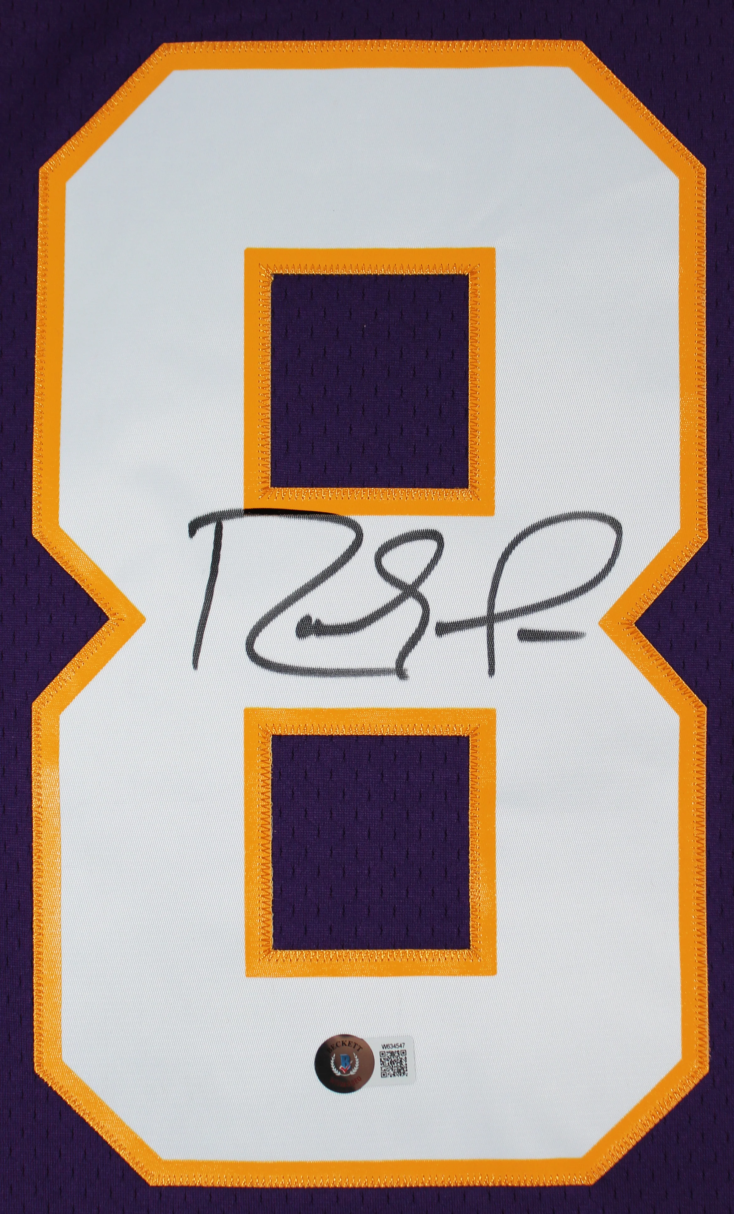 Vikings Randy Moss Authentic Signed Purple Mitchell & Ness Jersey BAS Witnessed - Image 4