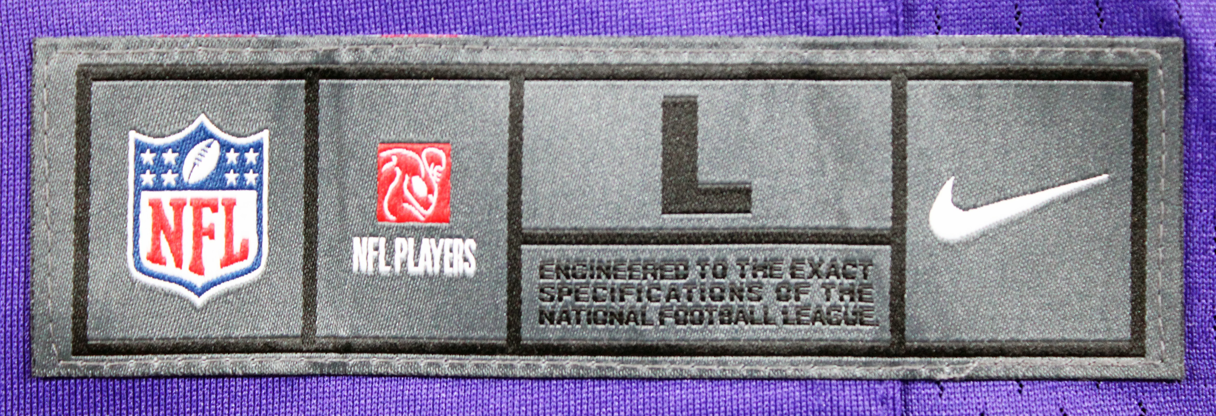 Vikings Randy Moss Authentic Signed Purple Nike Limited Jersey BAS Witnessed - Image 5