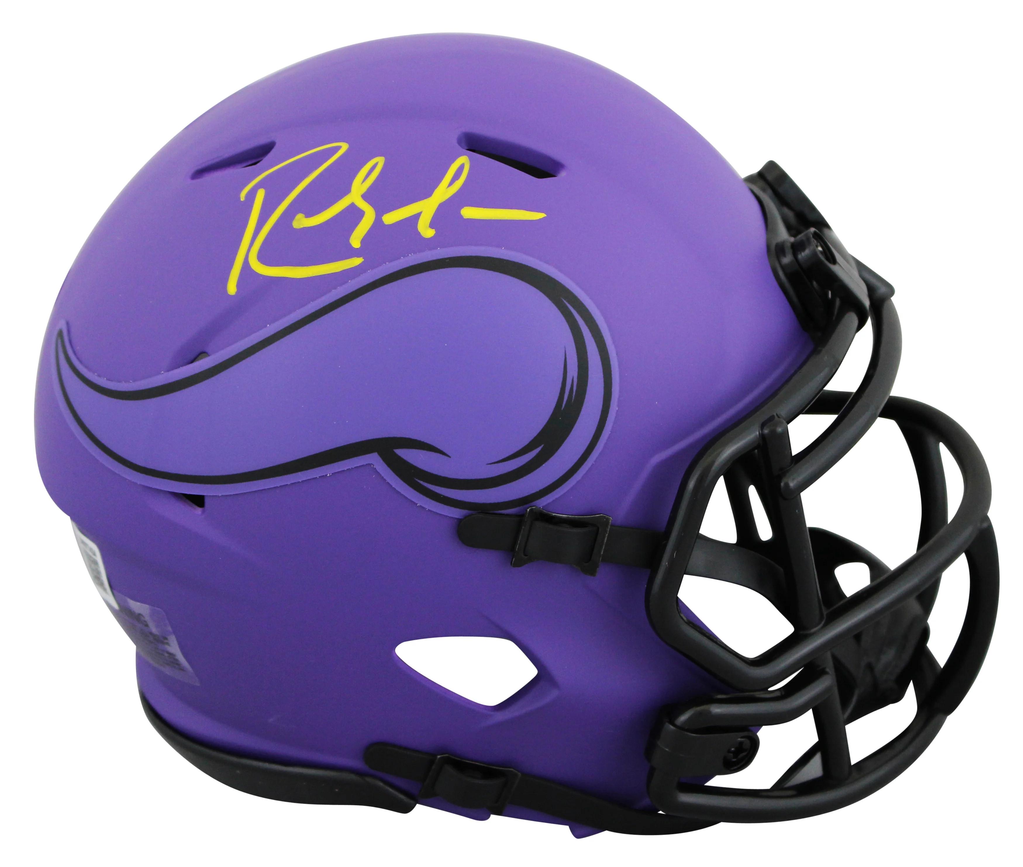 Vikings Randy Moss Authentic Signed Rave Speed Mini Helmet W/ Case BAS Witnessed - Image 3