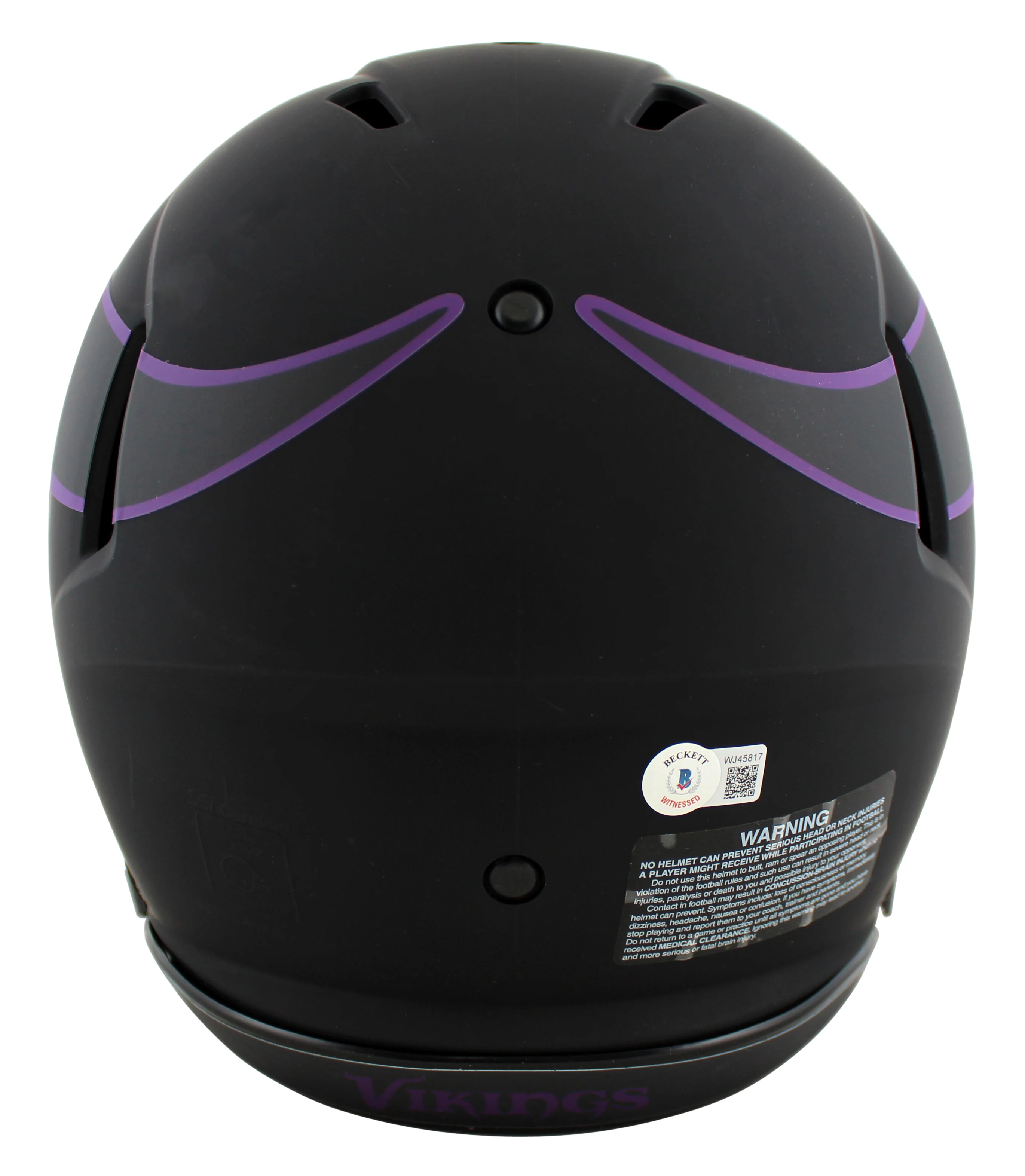 Vikings Randy Moss HOF 18 Signed Eclipse Full Size Speed Proline Helmet BAS Wit - Image 3