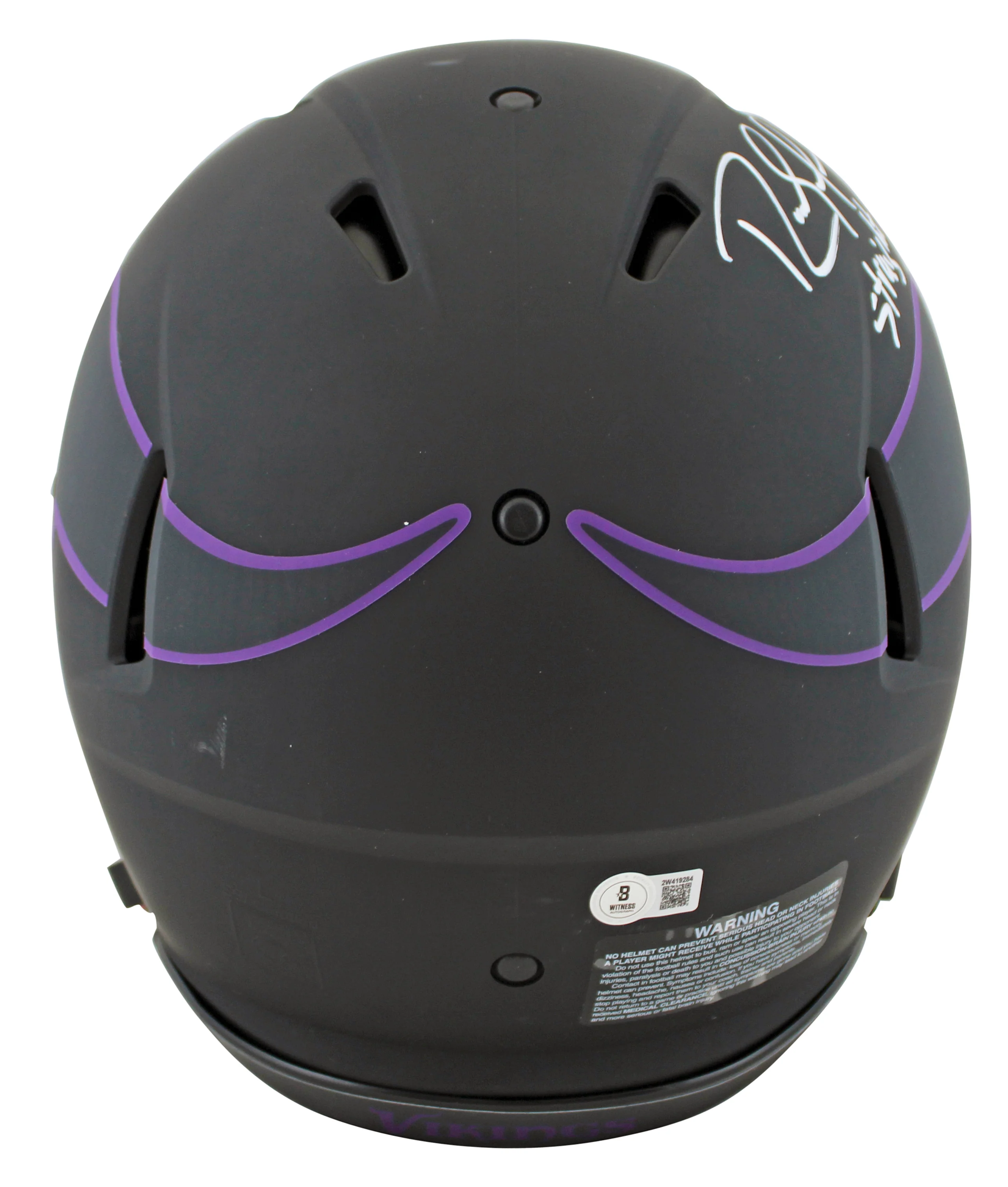 Vikings Randy Moss "SCH" Signed Eclipse F/S Speed Proline Helmet W/ Case BAS Wit - Image 4
