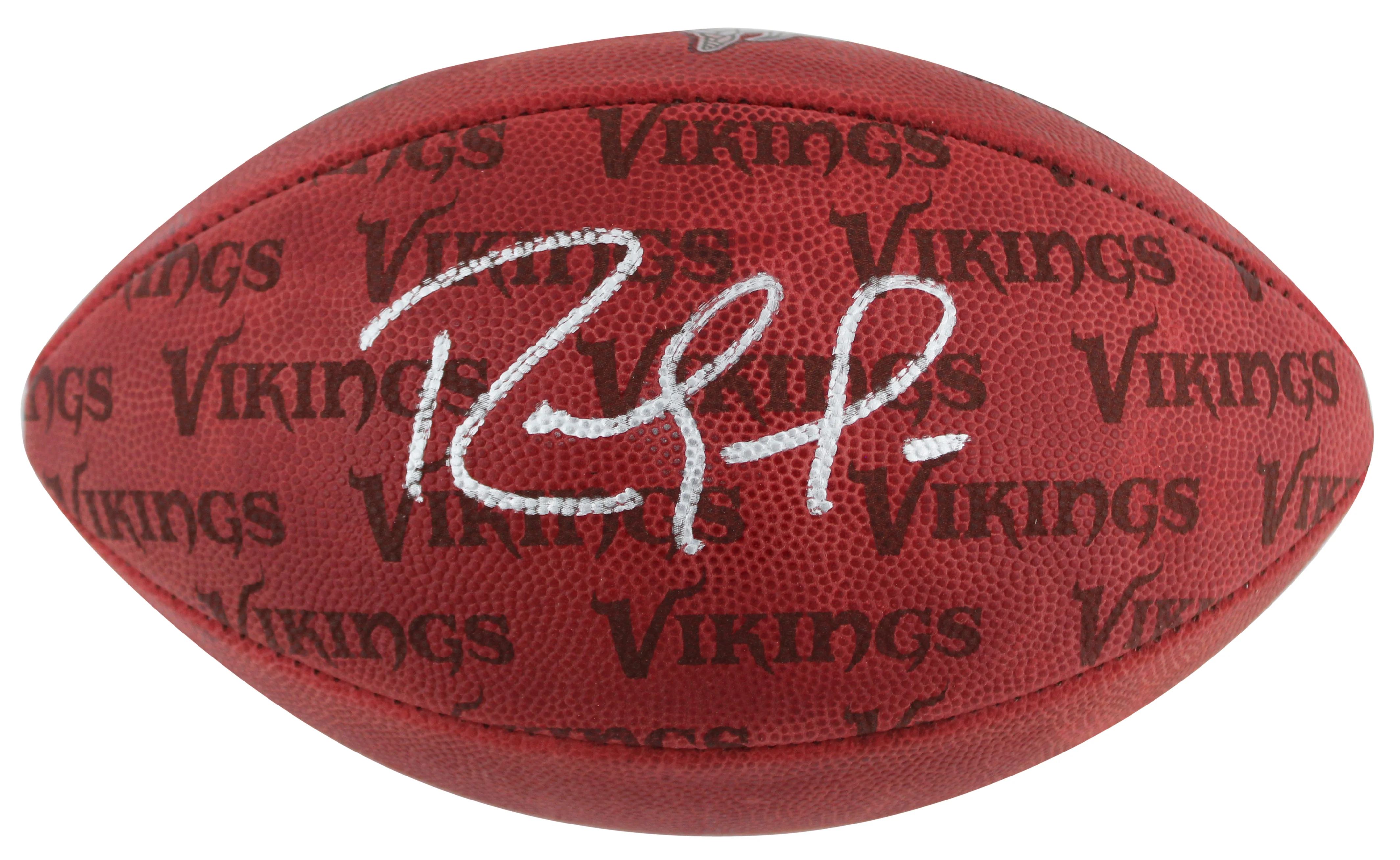 Vikings Randy Moss Signed Official "The Duke" Team Showcase Nfl Football BAS Wit - Image 3