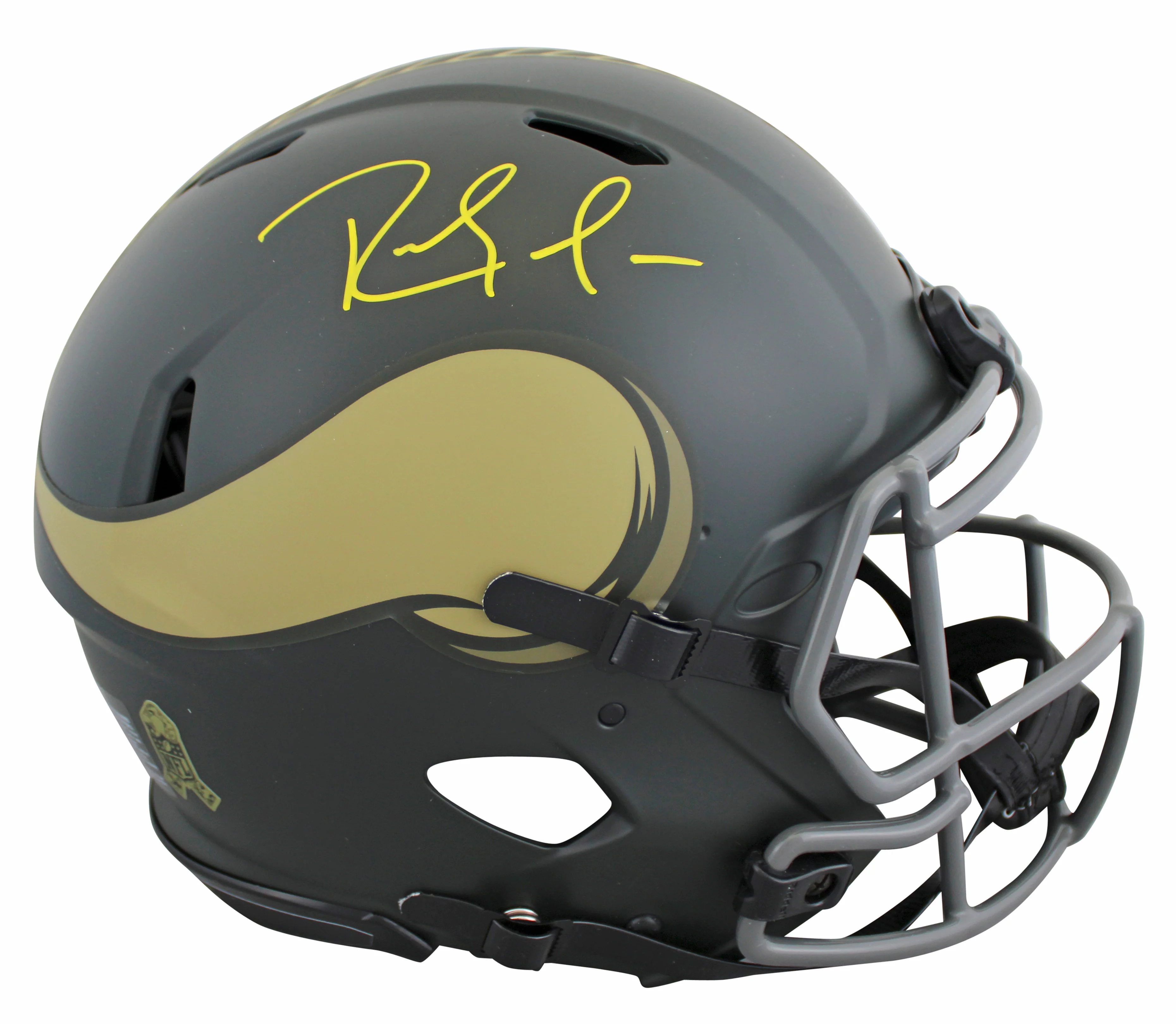 Vikings Randy Moss Signed STS IV Full Size Speed Proline Helmet W/ Case BAS Wit - Image 3