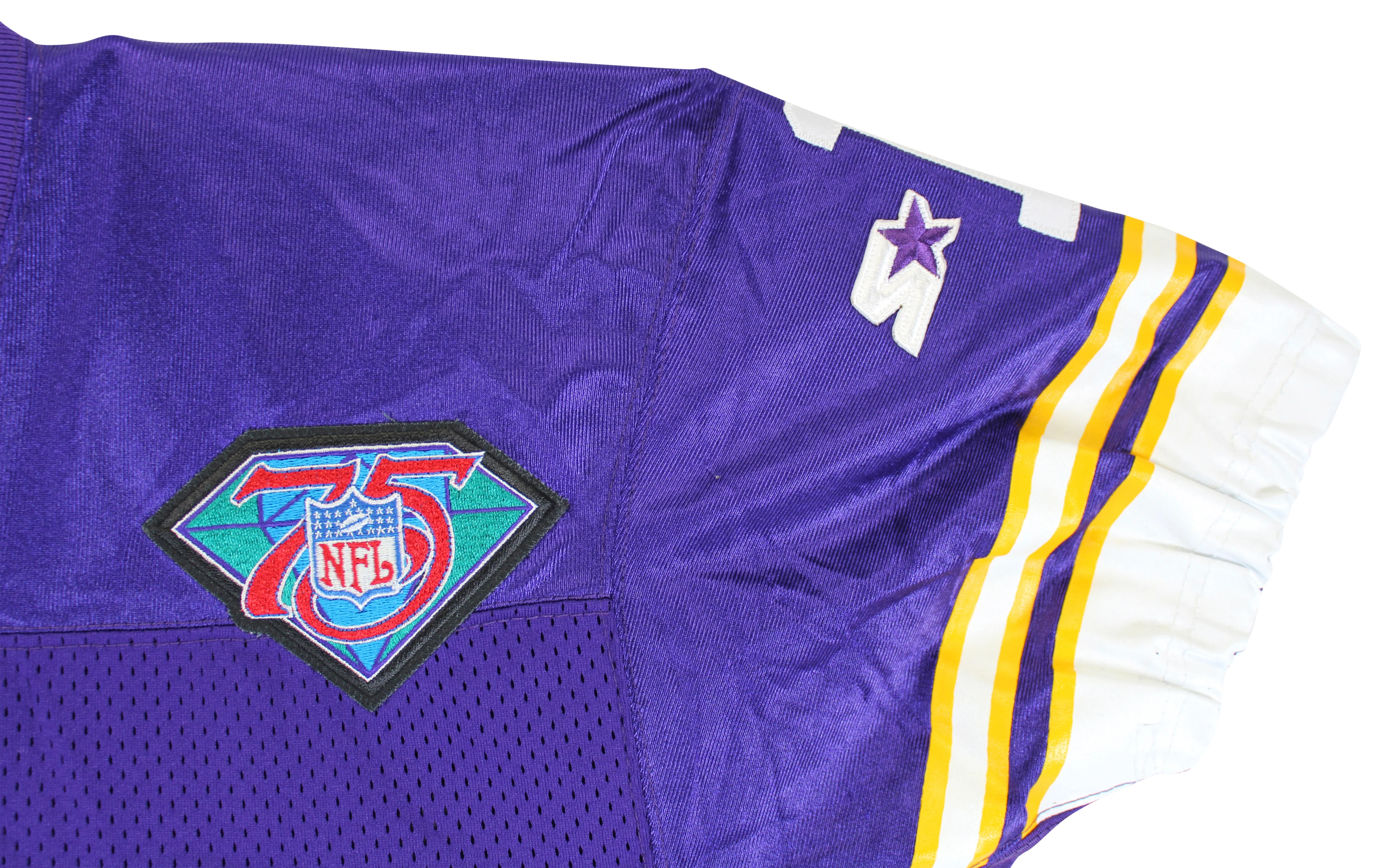 Vikings Warren Moon Signed Game Worn Purple Starter Proline Jersey BAS & SIA LOA - Image 9